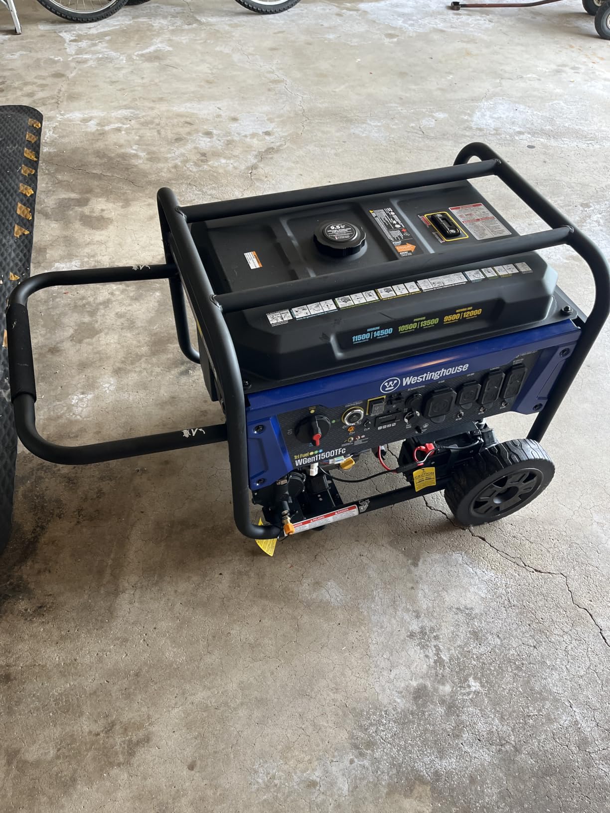 Westinghouse 14500 Peak Watt Tri-Fuel Home Backup Portable Generator, Remote Electric Start, Transfer Switch Ready, Gas, Propane, and Natural Gas Powered customer photo 2