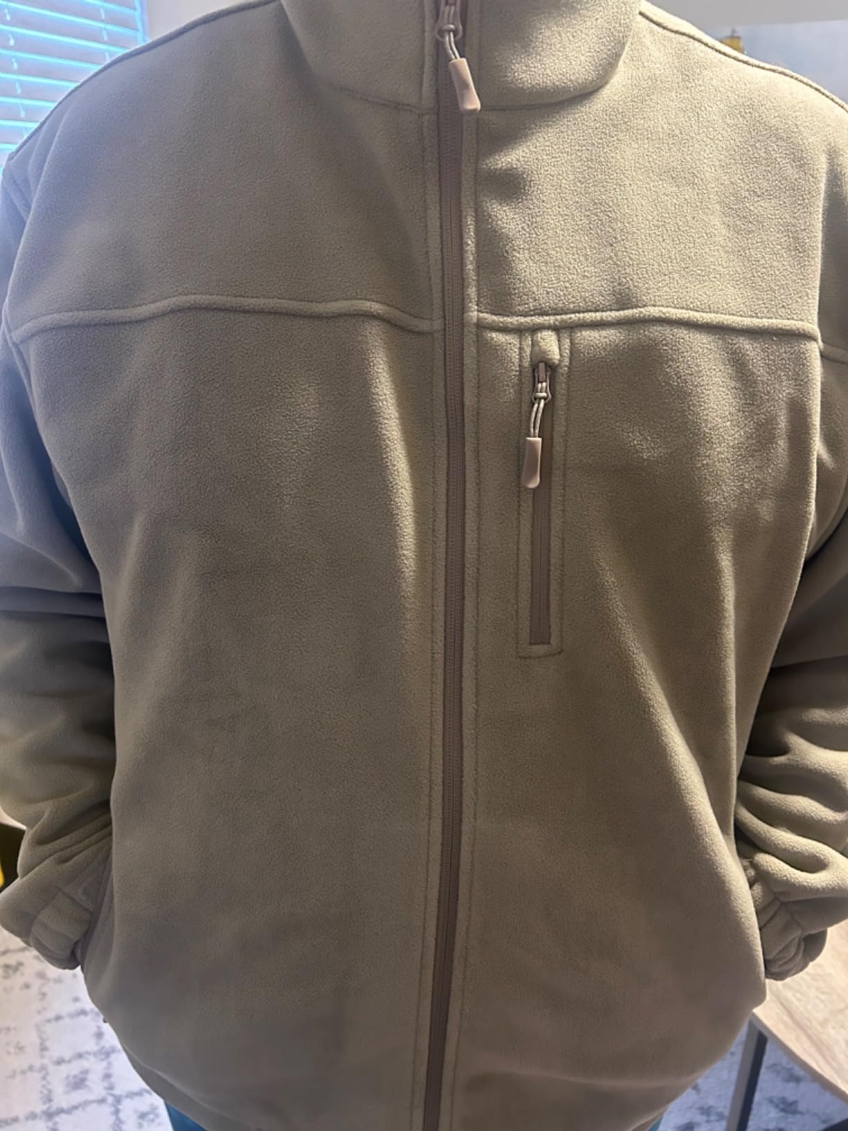 MAGCOMSEN Mens Full Zip Polar Fleece Jacket Warm Winter Midweight Jackets | Classic Zip Up Coat, 3 Pockets, Windproof Thermal, Casual, Tactical, Athletic Workout, Fall Outdoor Active customer photo 2