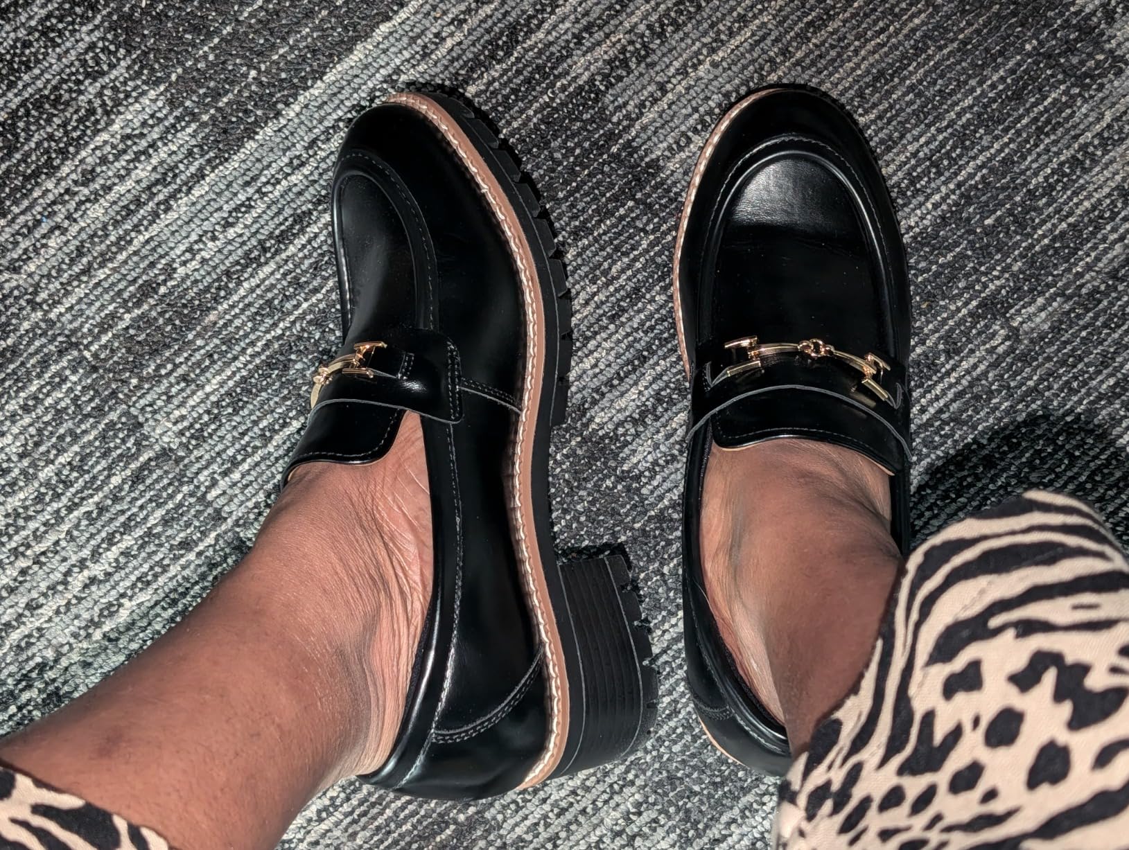 DREAM PAIRS Women's Chunky Loafers Dressy Business Shoes customer photo 2