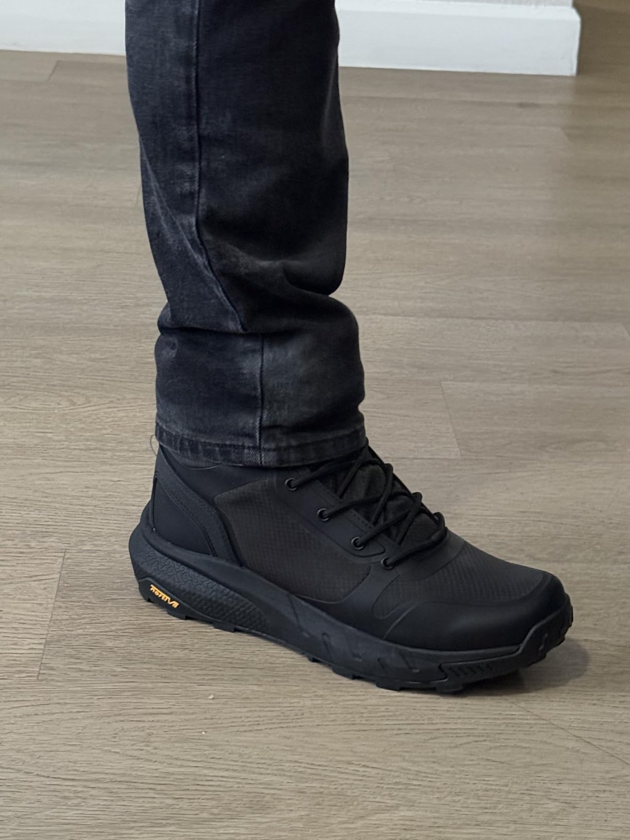 NORTIV 8 Men's Military Tactical Boot Zipper Lightweight Motorcycle Combat Hiking Boots Metrostrike customer photo 2