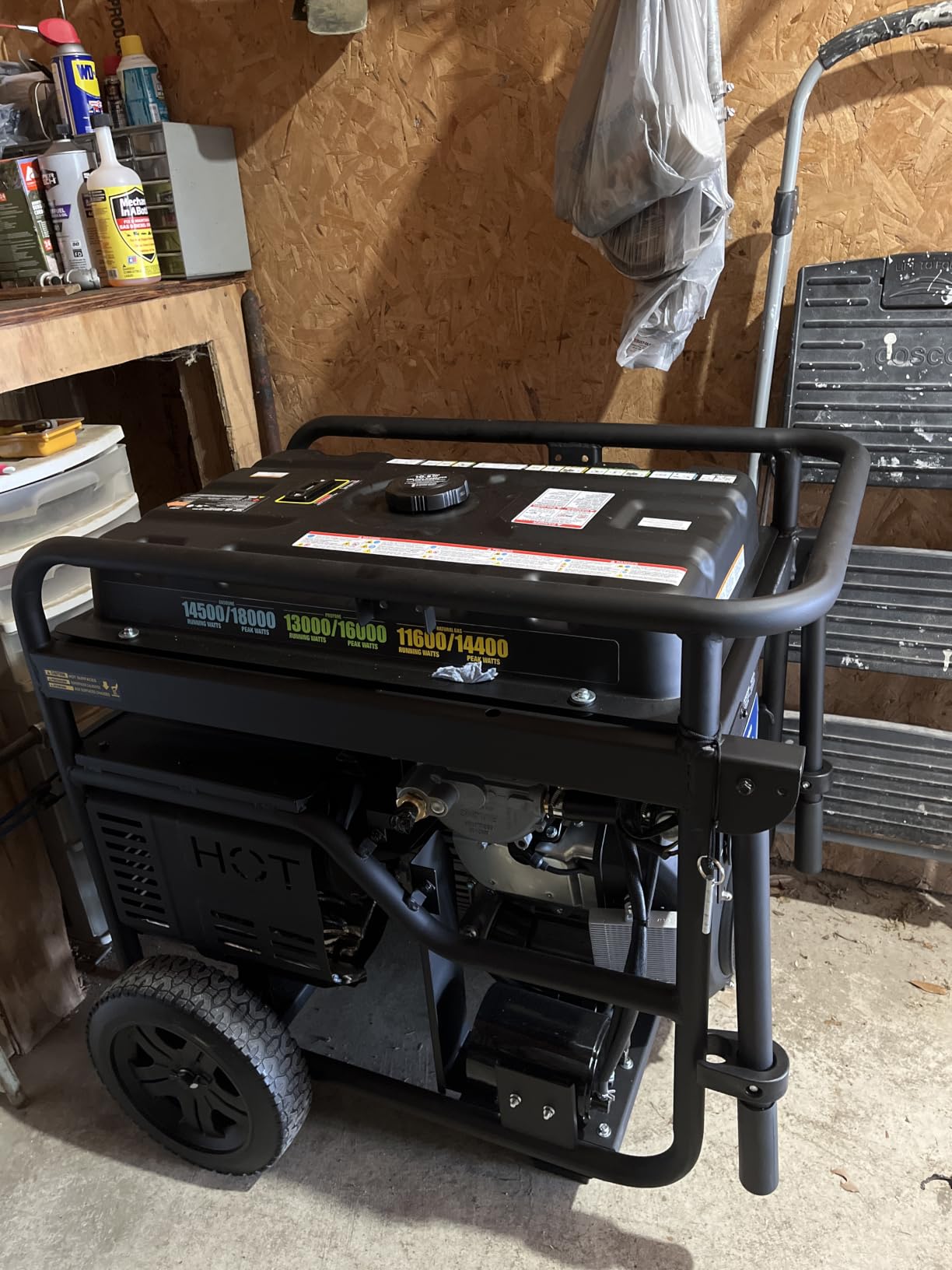 Westinghouse 18000 Peak Watt Tri-Fuel Home Backup Portable Generator, Remote Electric Start, Transfer Switch Ready, Gas, Propane, and Natural Gas Powered, CO Sensor customer photo 1