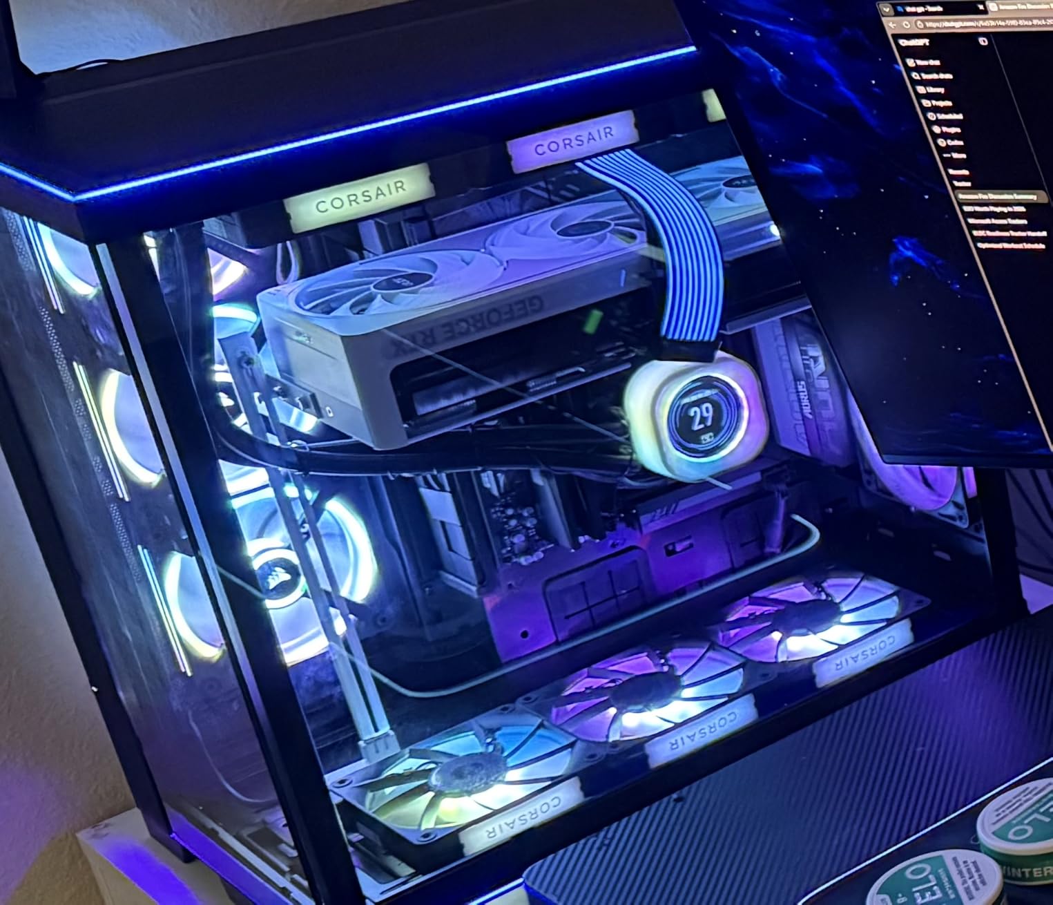 CORSAIR iCUE Link RX120 RGB 120mm PWM Fans with iCUE Link System Hub - Magnetic Dome Bearing - Triple Pack - Black customer photo 1