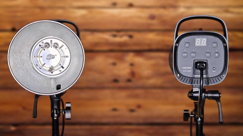NEEWER 600Ws Studio Monolight Flash Light Kit: 2 Pack S101-300W PRO 5600K Strobe Lights with 2.4G Trigger/150W Modeling Lamps/Bowens Mount/Softboxes/Stands/Reflector/Bag, Compatible with QPRO customer photo 2