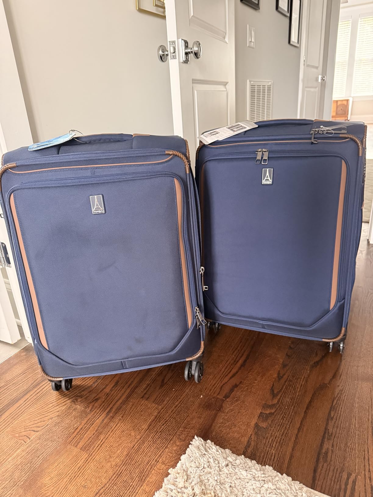 Travelpro Crew Classic Softside Expandable Carry-On, Patriot Blue customer photo 1