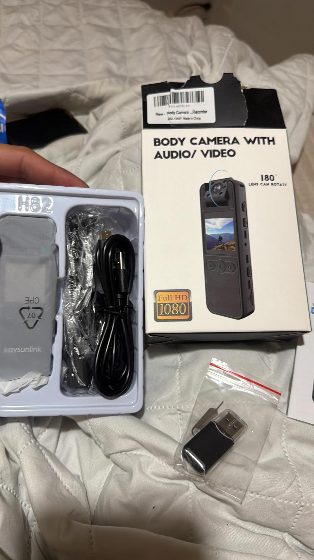 kaysunlink Body Camera with Audio and Video Recording 1080P FHD Mini Police Wearable Body Worn Cam Portable Small Personal Camcorder Sport Action Outdoor Video Recorder (128GB) customer photo 2