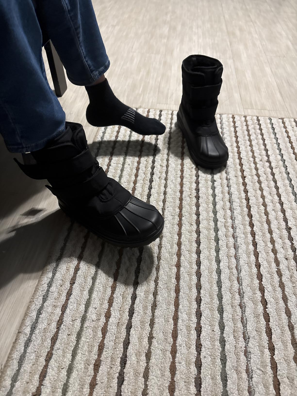 Boys' Faux Fur Trim Snow Boots customer photo 1