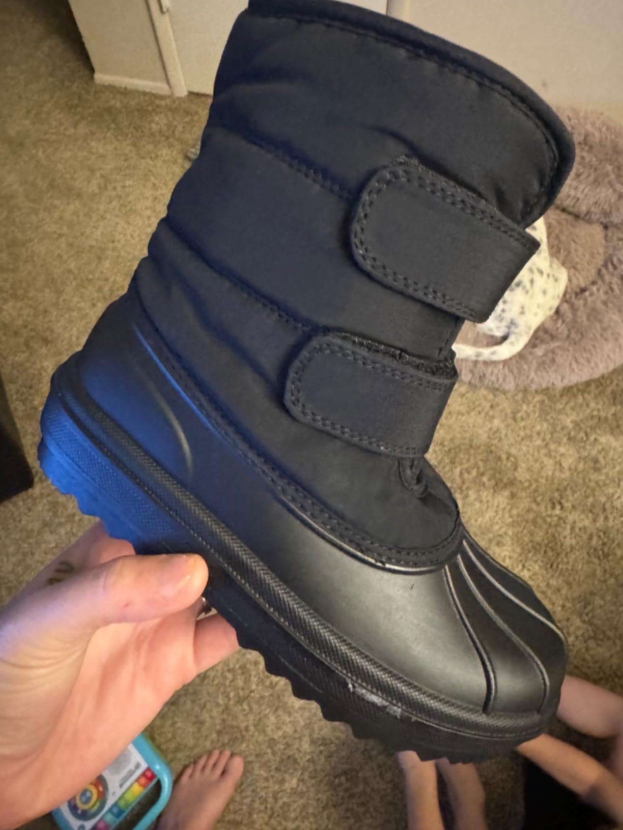 Boys' Faux Fur Trim Snow Boots customer photo 2