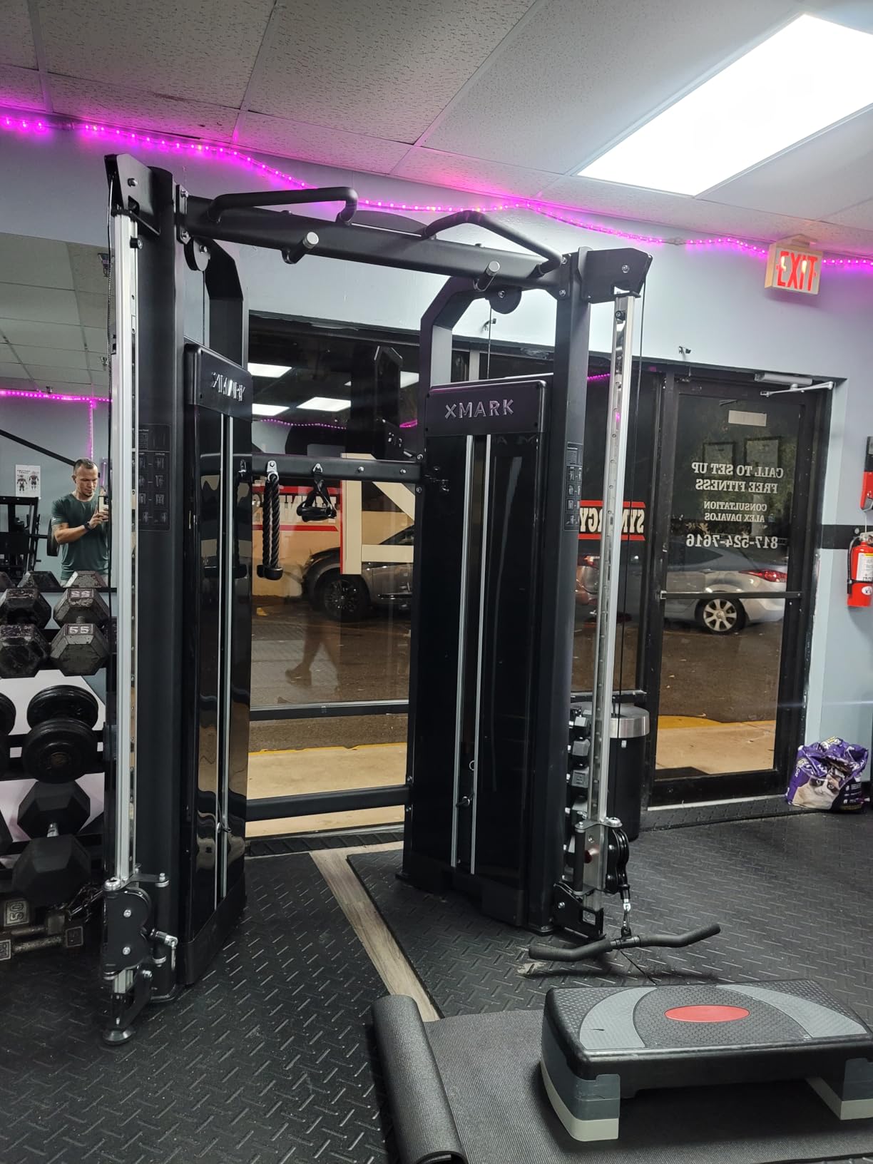 XMARK Functional Trainer Cable Machine, Dual Weight Stack Cable Pulley Machine for Strength Training, Commercial and Home Gyms customer photo 1