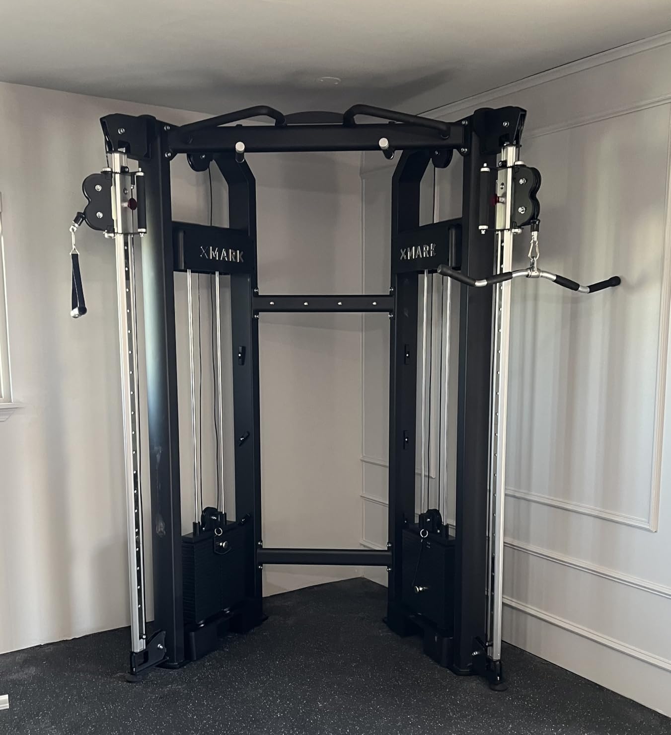 XMARK Functional Trainer Cable Machine, Dual Weight Stack Cable Pulley Machine for Strength Training, Commercial and Home Gyms customer photo 2