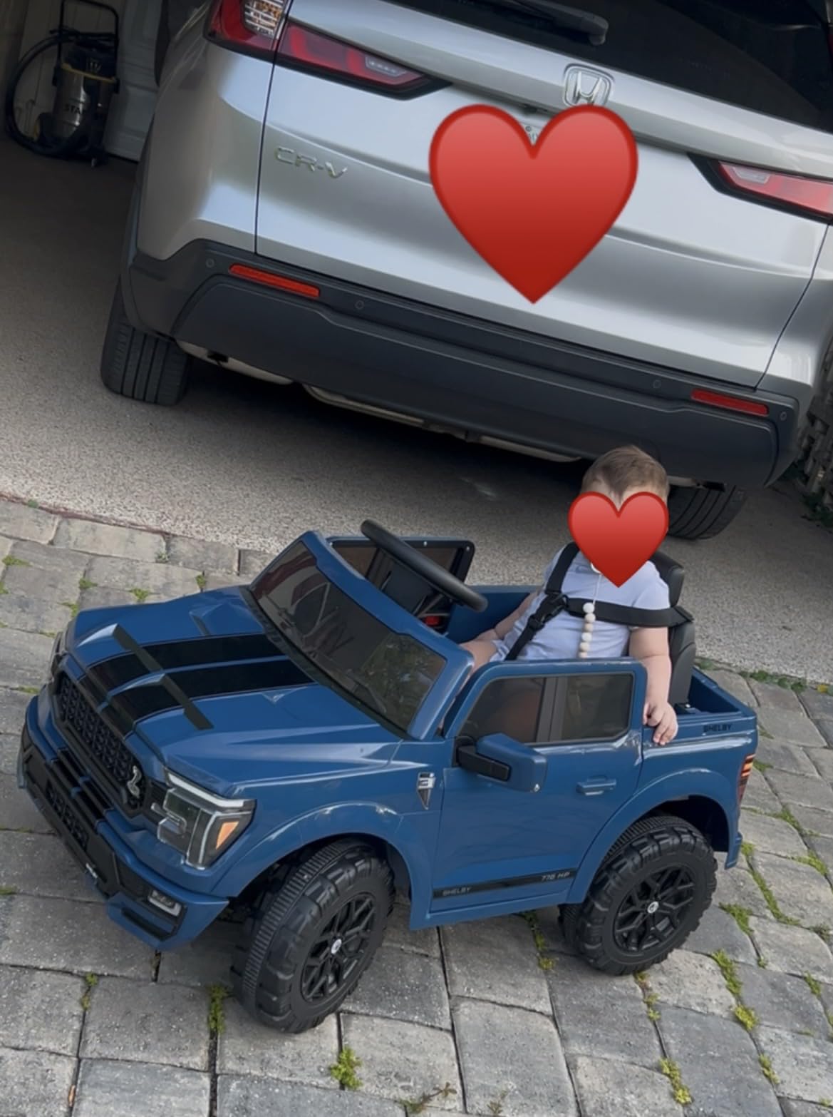 Hikiddo Licensed Ford Shelby F-150 Kids Ride on Car Truck, 12V Toddler Electric Car for Kids Ages 3-6 w/Remote Control - Blue customer photo 1