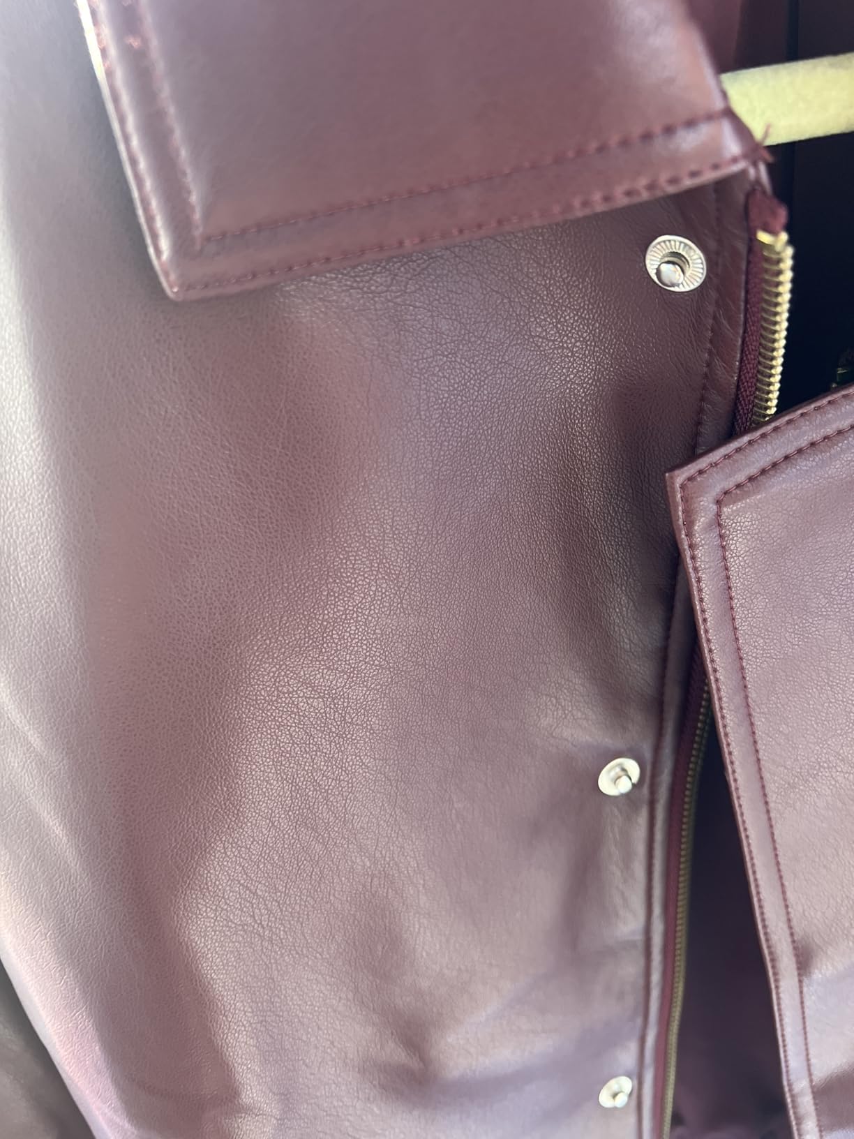 PRETTYGARDEN Women's Faux Leather Motorcycle Jackets | Trendy Fall Spring Clothes, Long Sleeve Collared, Zip Up Buttons, Loose Fit Oversized Jacket, Winter Coats, Going Out Outfits customer photo 1
