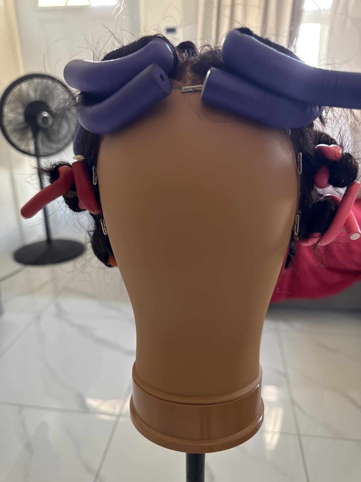 Mannequin Head for Wigs with Guide Lines, Pre-Marked Wig Head for Wig Making and Styling, Suitable for Almost All Wig Stands, Sturdy for 10 Years, 22 Inch, Brown customer photo 1
