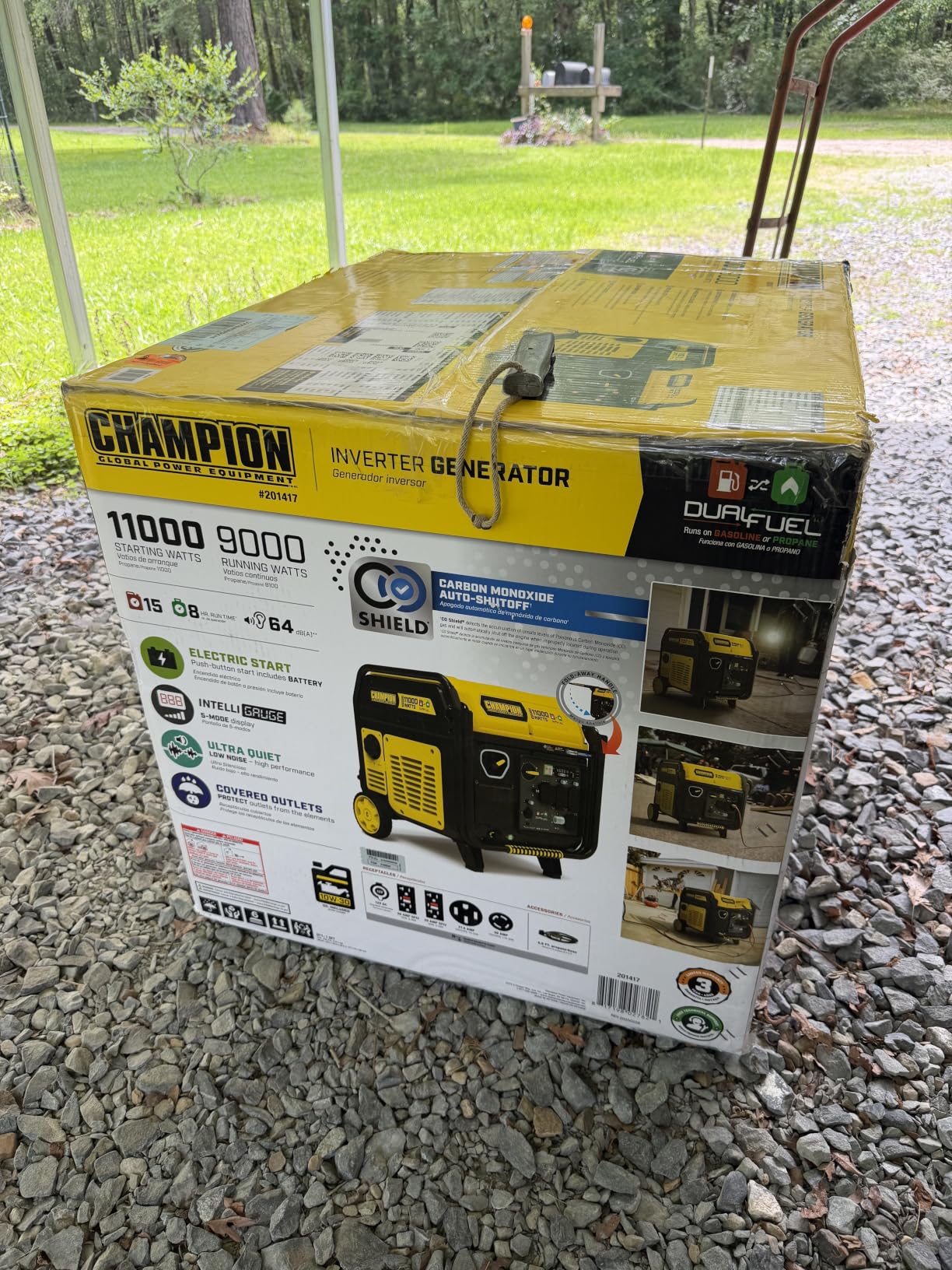 Champion Power Equipment 11,000-Watt Electric Start Dual Fuel Home Backup Portable Inverter Generator with Quiet Technology and Free 3-Year Warranty customer photo 1
