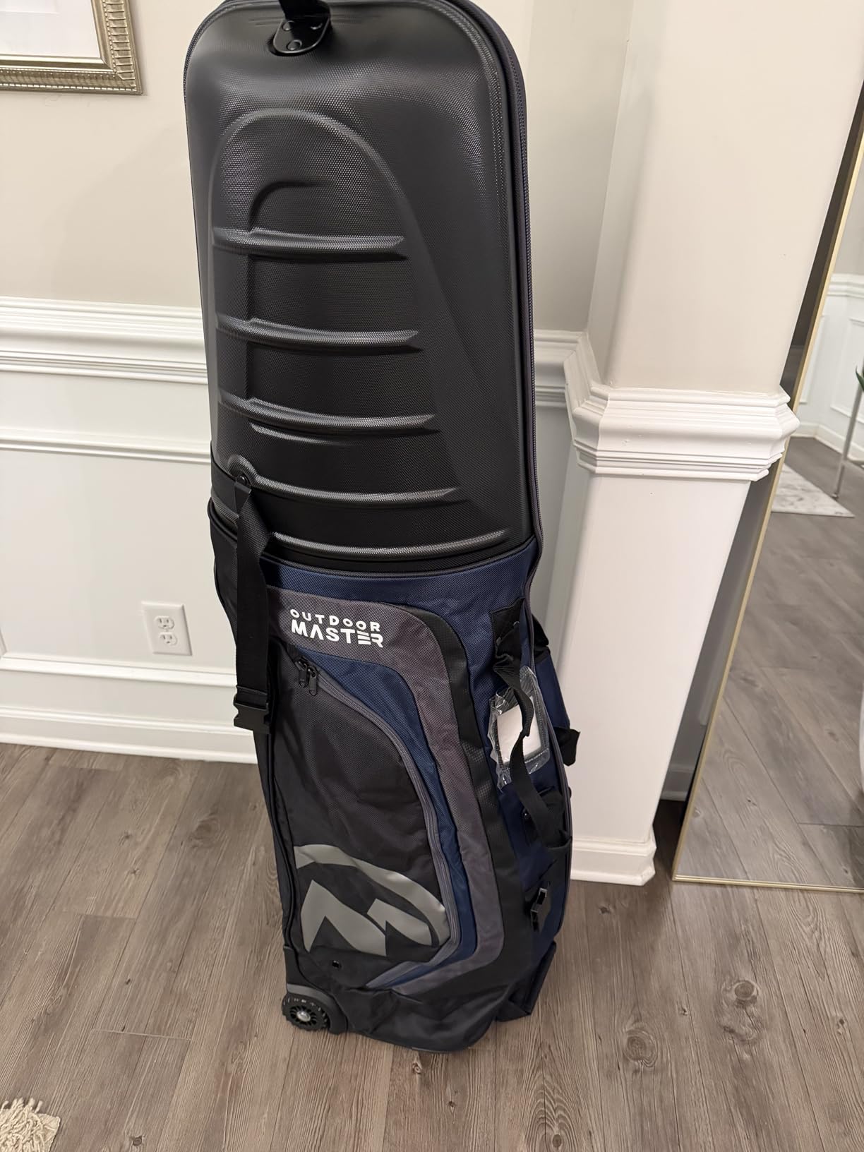 OutdoorMaster Golf Travel Bags for Airlines with Wheels and Hard Case Top | Protect Golf Clubs, 1680D Nylon Waterproof Fabric, Compact Folding, Accessories Compartment, Easy to Maneuver customer photo 2