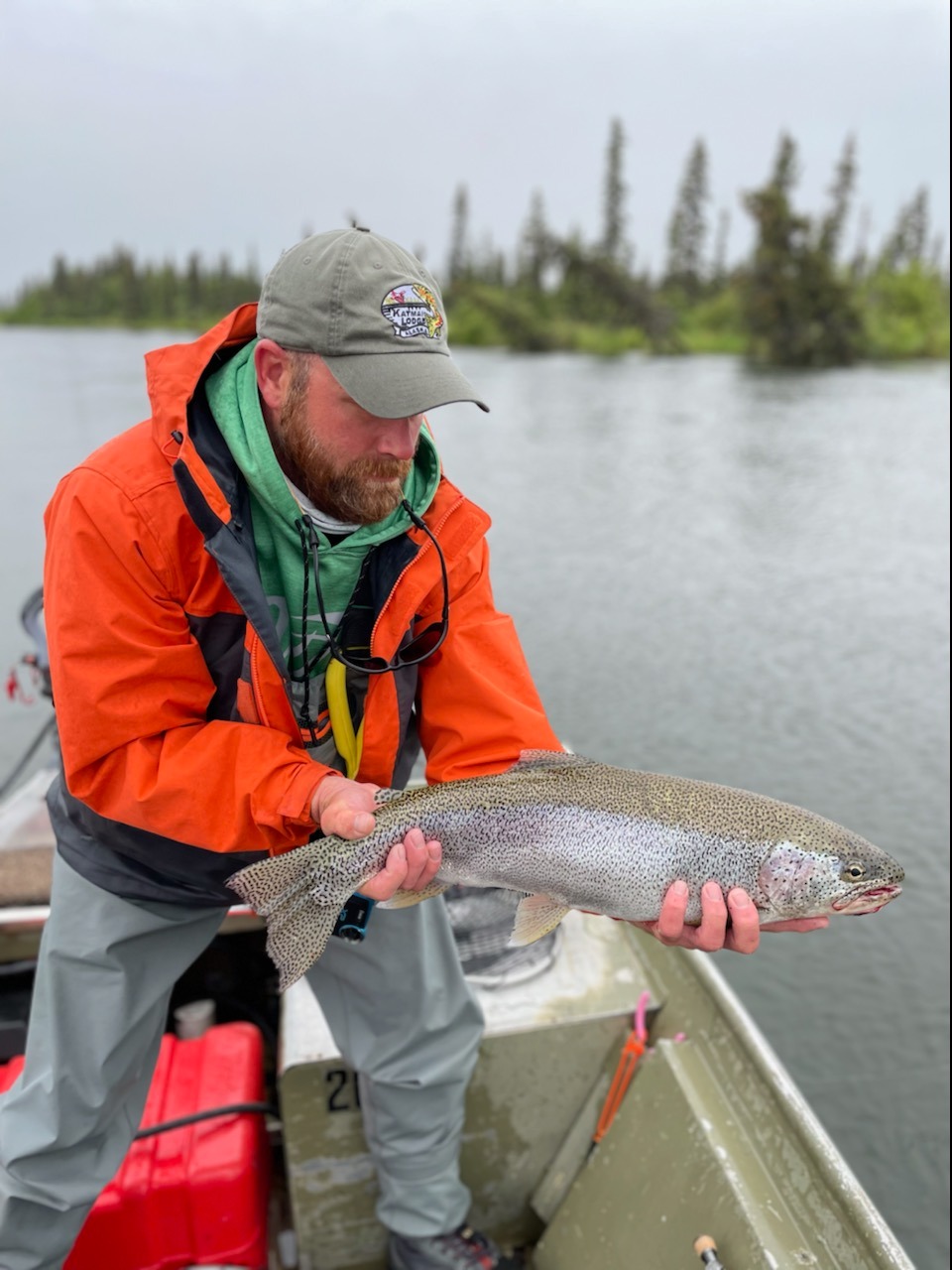 Grundéns Men's Full Share Fishing Jacket | Commercial-grade waterproof rain jacket with breathable comfort, designed for commercial, sportfishing & everyday fishing customer photo 1