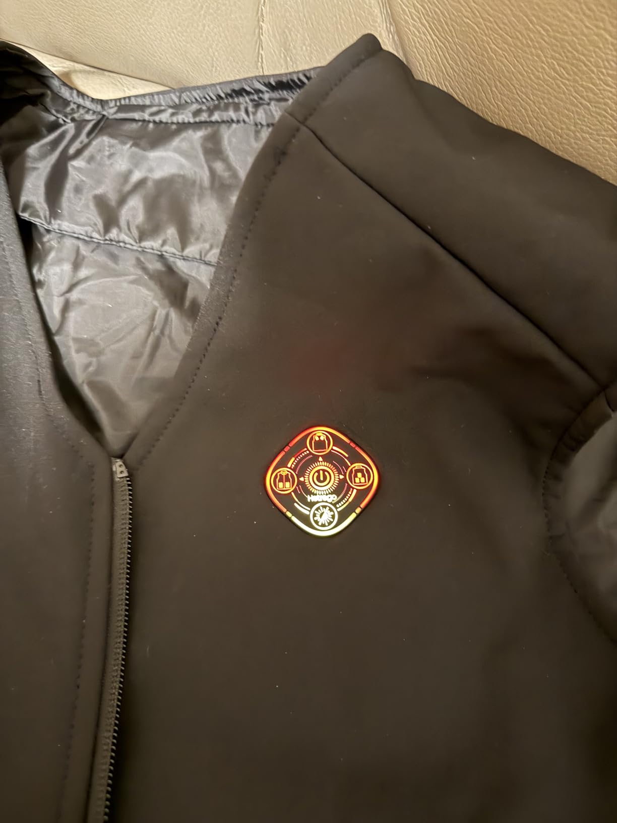Heated Vest For Men with Battery Pack, Electric Heated Jacket, Smart Controller with Light-Out Design customer photo 2