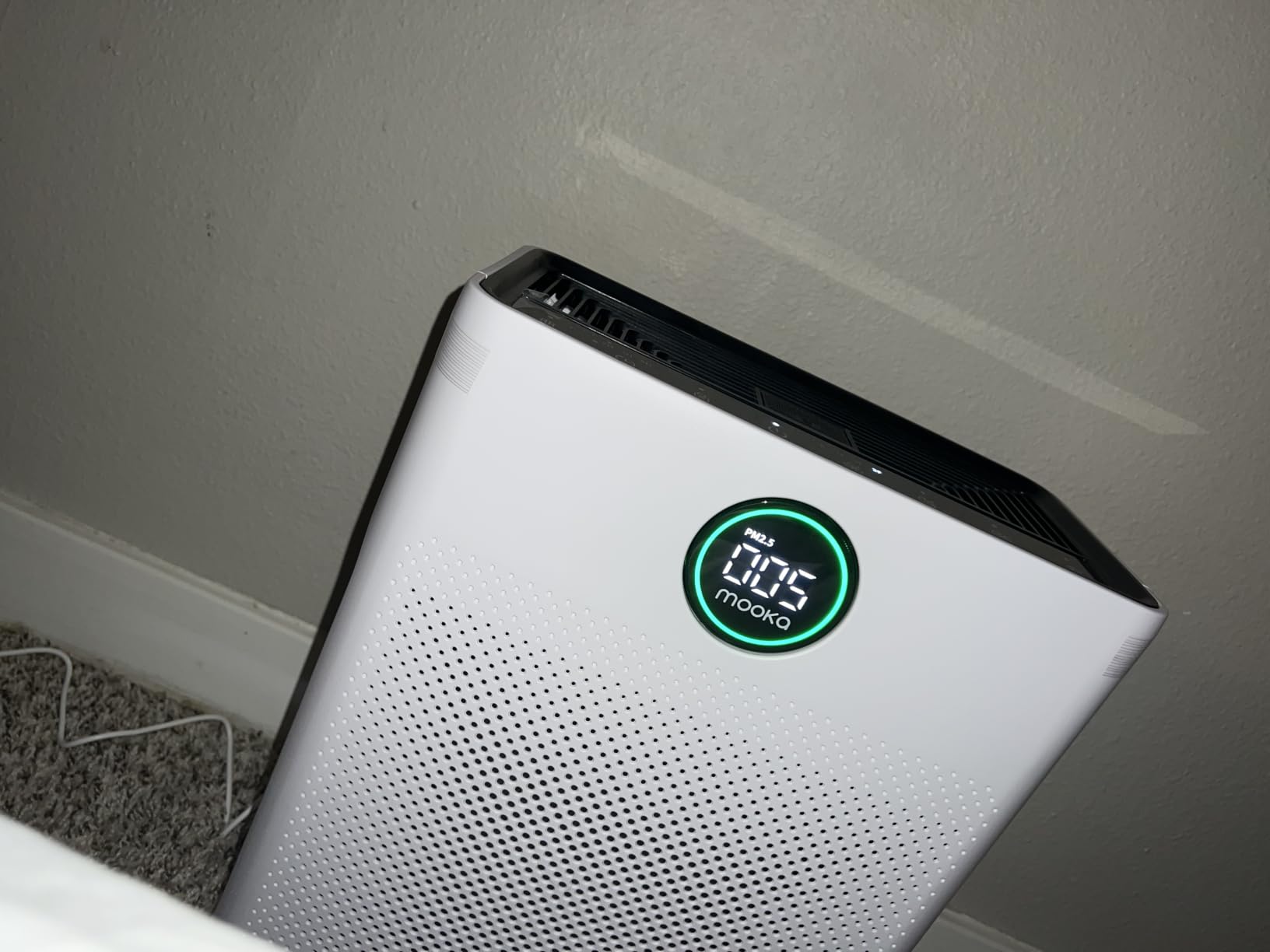 Air Purifiers for Home Large Room up to 2200sq.ft, MOOKA Air purifier for Home Pets with Washable Filter, PM 2.5 Display Air Quality Sensor Air Cleaner for Bedroom, Dorm room, Pets, Office PR1 (White) customer photo 1
