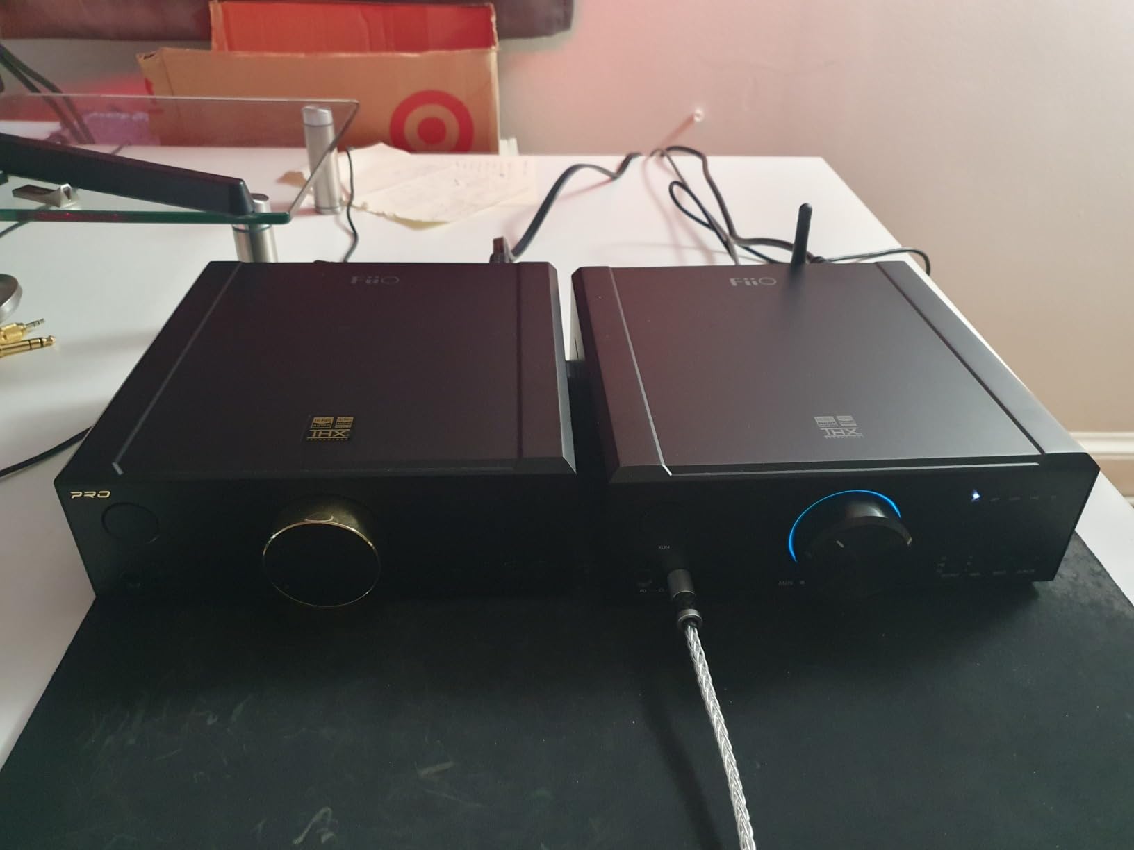 FiiO K7 Full Balanced HiFi DAC Headphone Amplifier AK4493S*2, XMOS XU208 PCM384kHz DSD256, USB/Optical/Coaxial/RCA Inputs, 6.35mm/4.4mm Output (Titanium) customer photo 2