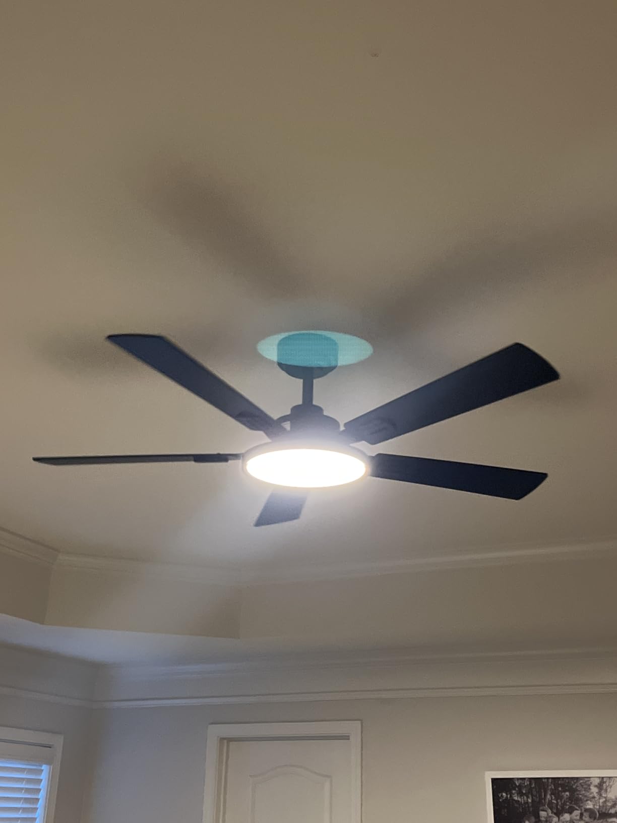 addlon 72 Inch Large Ceiling Fans with Lights, Black Ceiling Fan with Remote Control, Reversible, 5CCT, Dimmable, DC Motor, Modern Ceiling Fan for Living Room, Kitchen, Patio Indoor/Outdoor Use customer photo 1