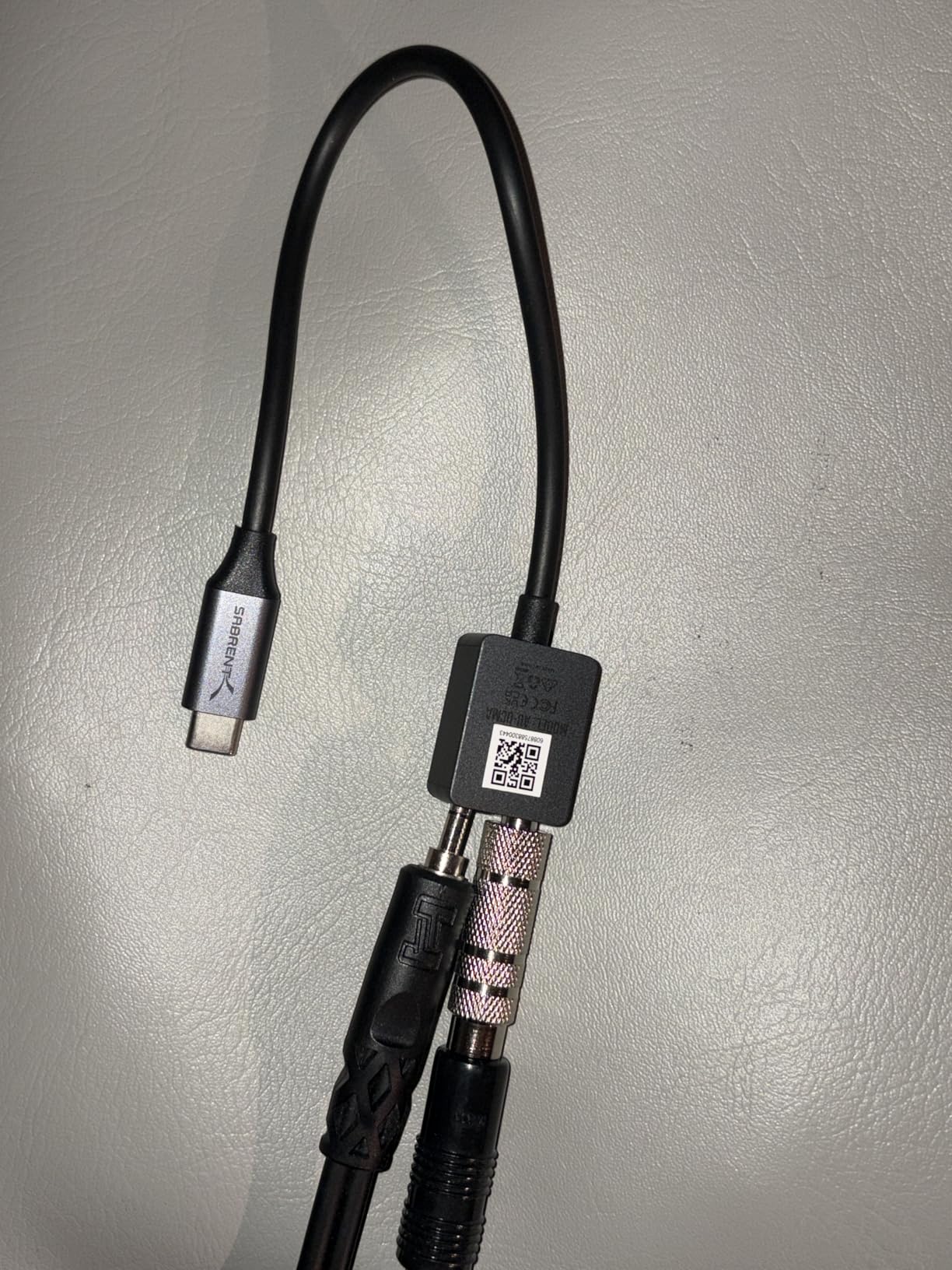 SABRENT USB to 3.5mm Jack Audio Adapter, USB to Headphone Jack Adapter Sound Card, Upgrade to 24-Bit 96Khz for a deep Sound Quality (AU-UCMA) customer photo 2
