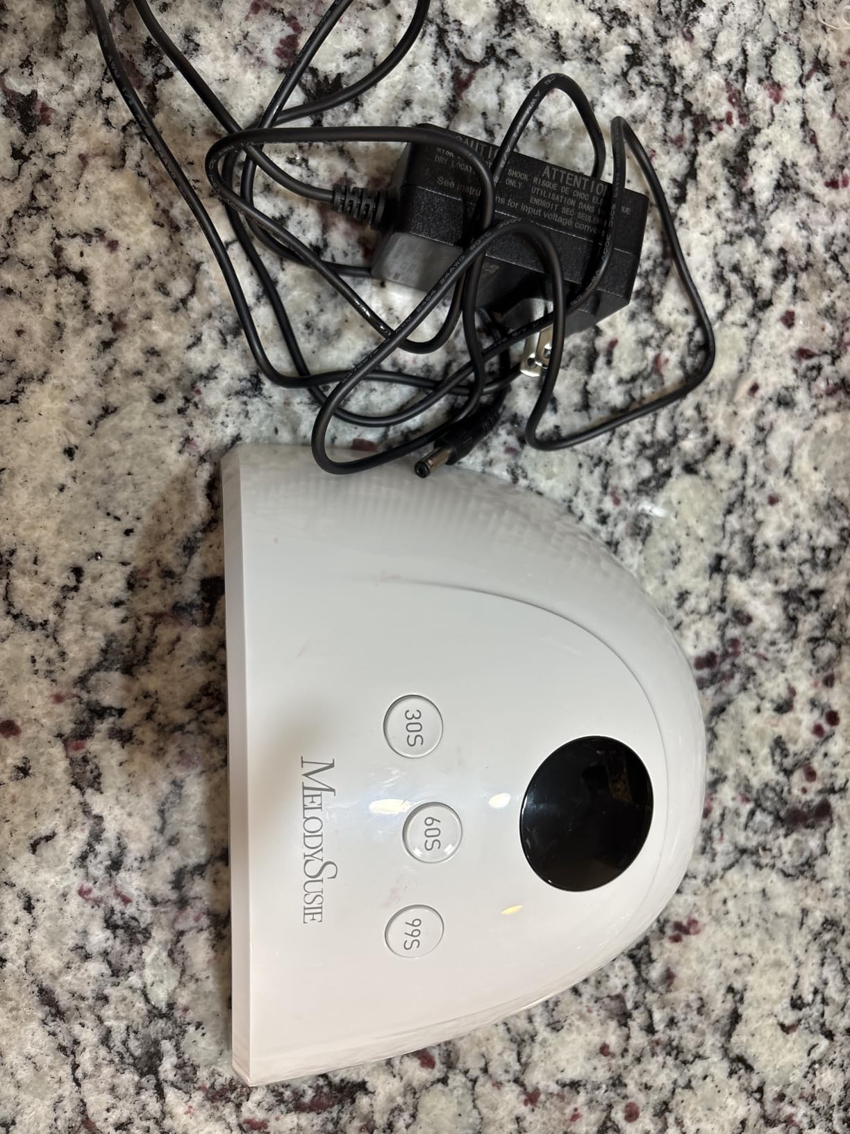 MelodySusie Compact Advanced UV LED Nail Lamp, P-Plus30F Nail Dryer with 3 Timers & Smart Sensor Cures All Gels, Especially Rhinestone Glue, Solid & Liner Gel Polishes for Advanced DIY at Home-White customer photo 1