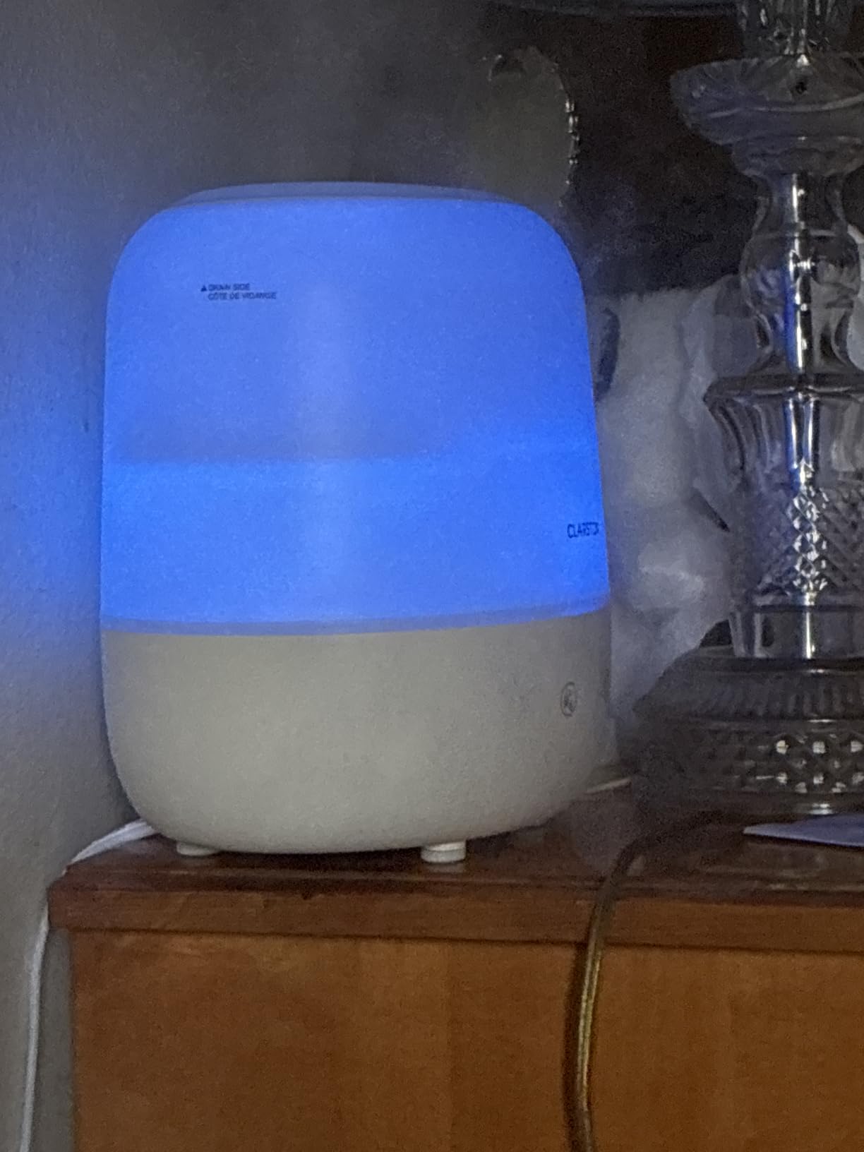 Clarston 2L Cool Mist Humidifier for Bedroom with 360 Degree Adjustable Nozzle, High and Low Mist Levels, Ultra-Low Noise, Light-Off, No BPA, Auto Shut Off, Ideal Baby Humidifier with Easy Top Filling customer photo 2