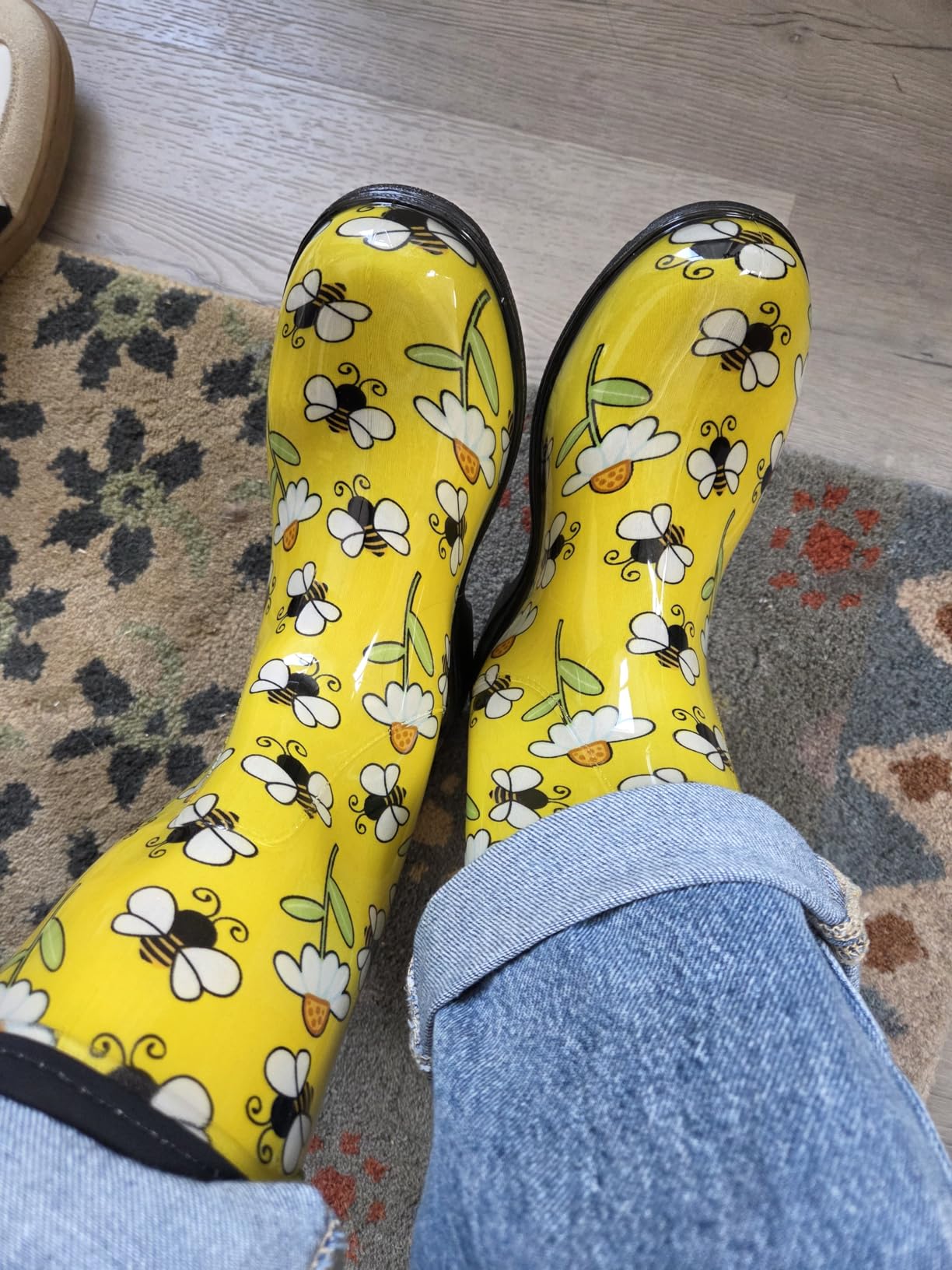 Sloggers Waterproof Garden Rain Boots for Women - Cute MidCalf Boots customer photo 2
