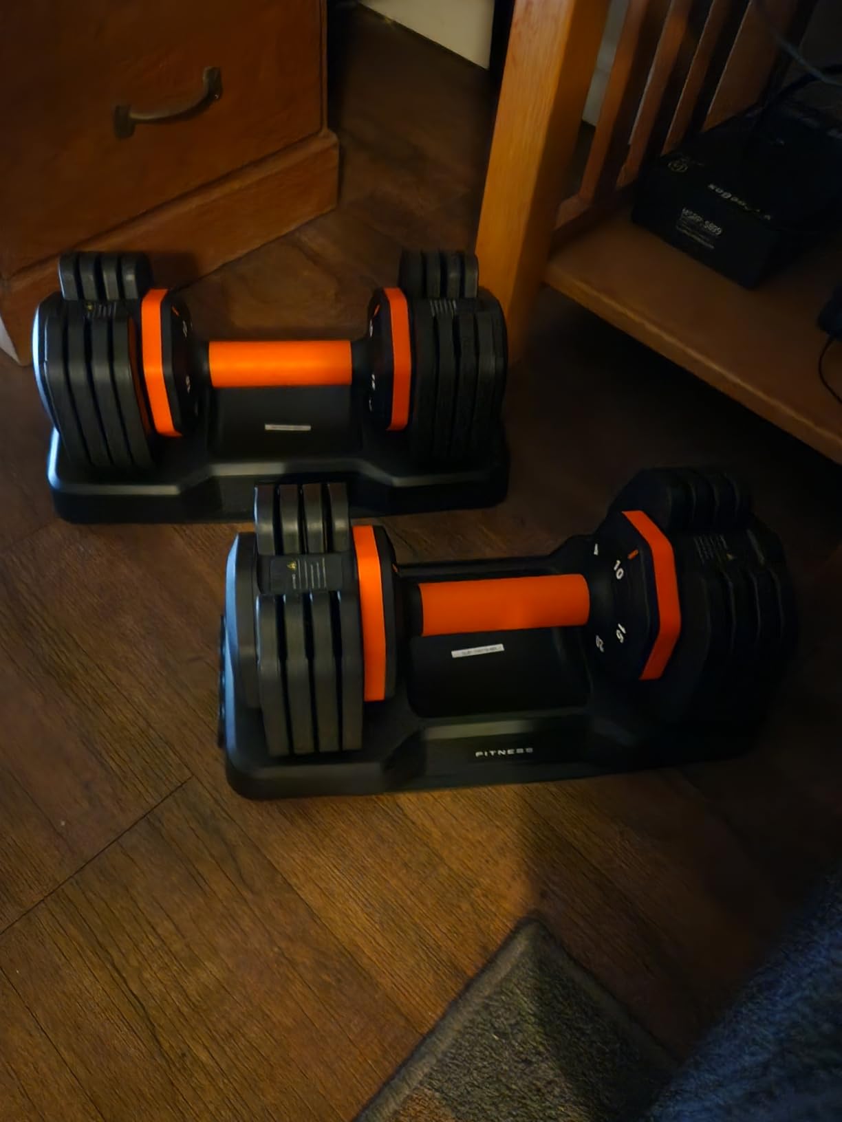 2026 FDB2 Updated Adjustable Dumbbell Set of 2, 5-in-1/10-in-1 Weights Dumbbell Set with Storage Box, 25lbs/55lbs Adjustable Weights with Anti-slip Silicone Grip customer photo 1