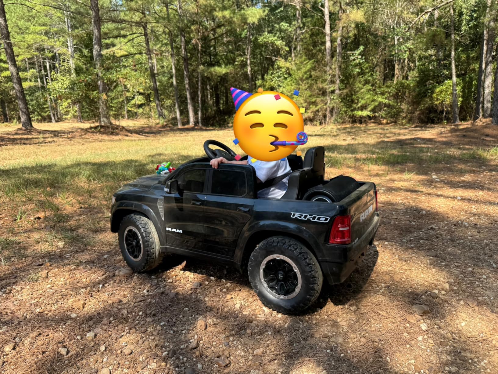First Ride On Licensed Ram 1500 RHO 12V Kids Ride on Truck, Toddler Ride on Toys with Remote Control, Children Electric Vehicles with Truck Bed Storage, Smooth Start, Music, Bluetooth (White) customer photo 2