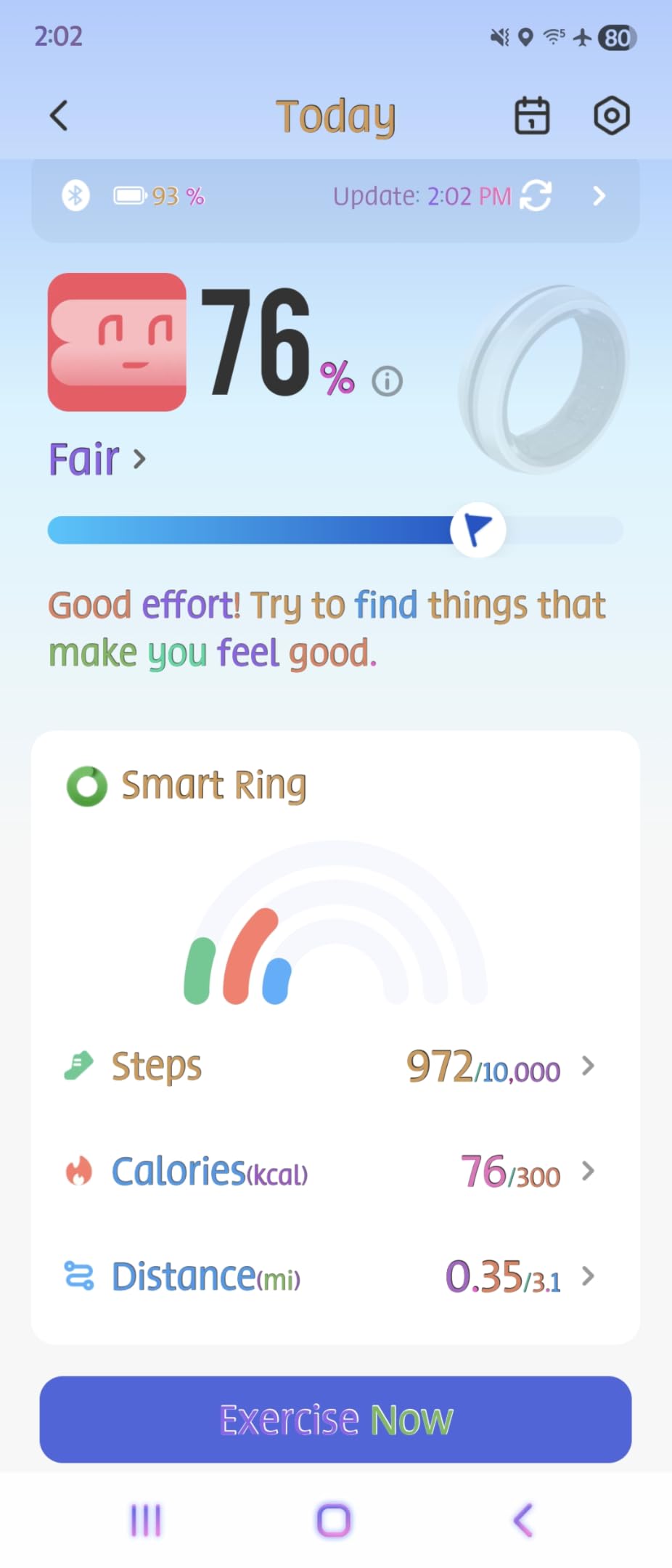 RENPHO Lynx Smart Ring - All Day Sleep & Activity Tracking, Includes Charging Case, Gifts for Men, 7-Day Battery Life, Subscription-Free App for iOS & Android, Size Before You Buy (Silver, Size 11) customer photo 1