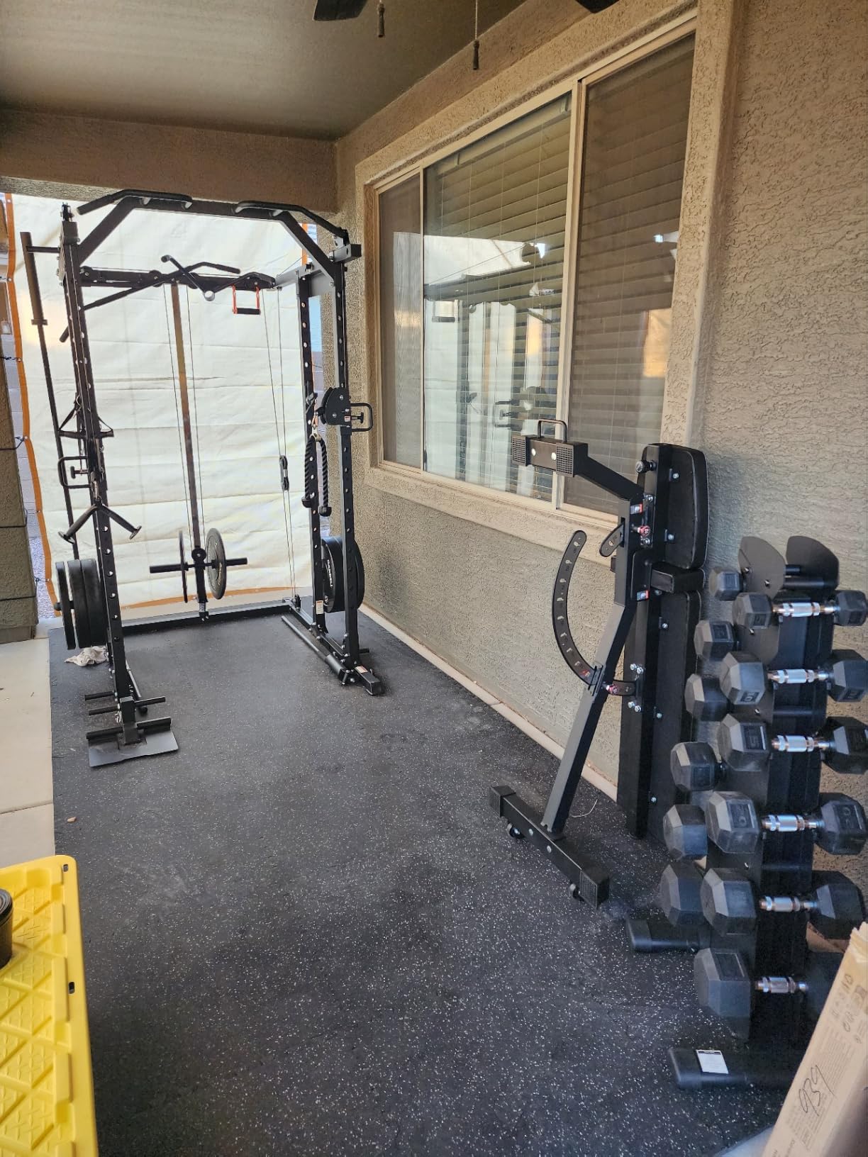 Mikolo Power Cage, Power Rack with Cable Crossover System, 1500LBS Squat Rack with LAT Pull Down System, Workout Cage with Pulley System for Fitness Home Gym customer photo 1