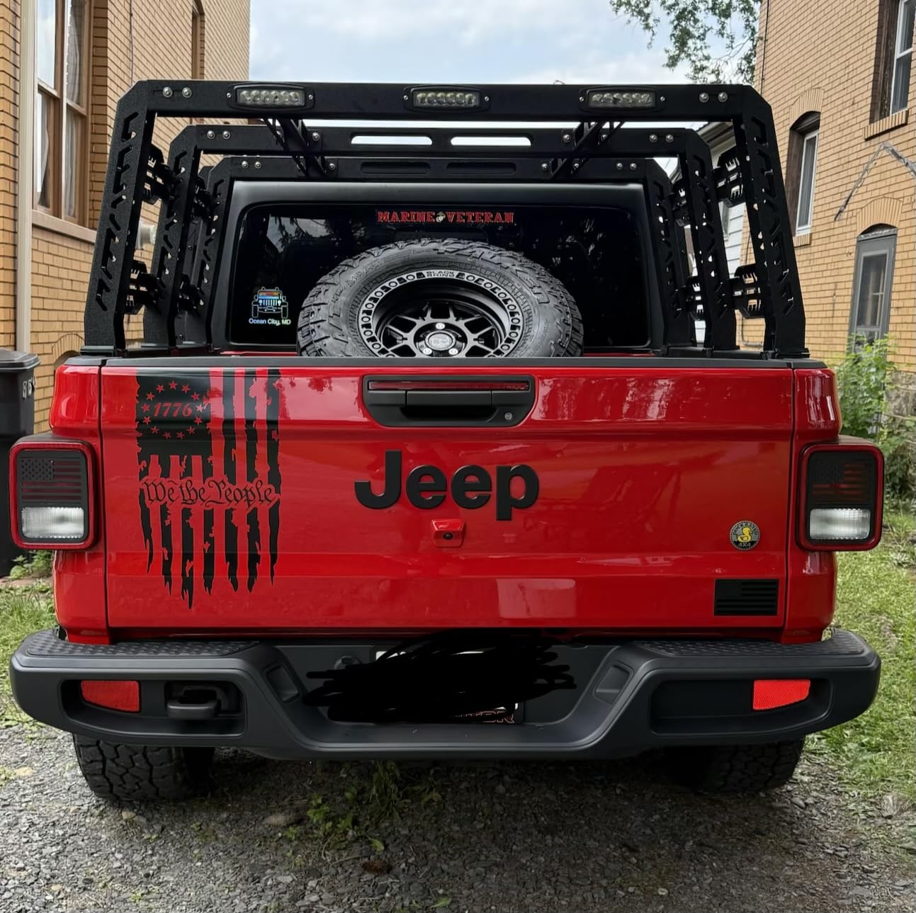 Adjustable Truck Bed Rack for Most Truck, Overland Bed Rack Compatible with Gladiator/Ford/Tundra/Tacoma/Dodge/Chevy/Nissan, Ladder Rack for Kayak, Surfboard, Lumber, Ladder customer photo 2