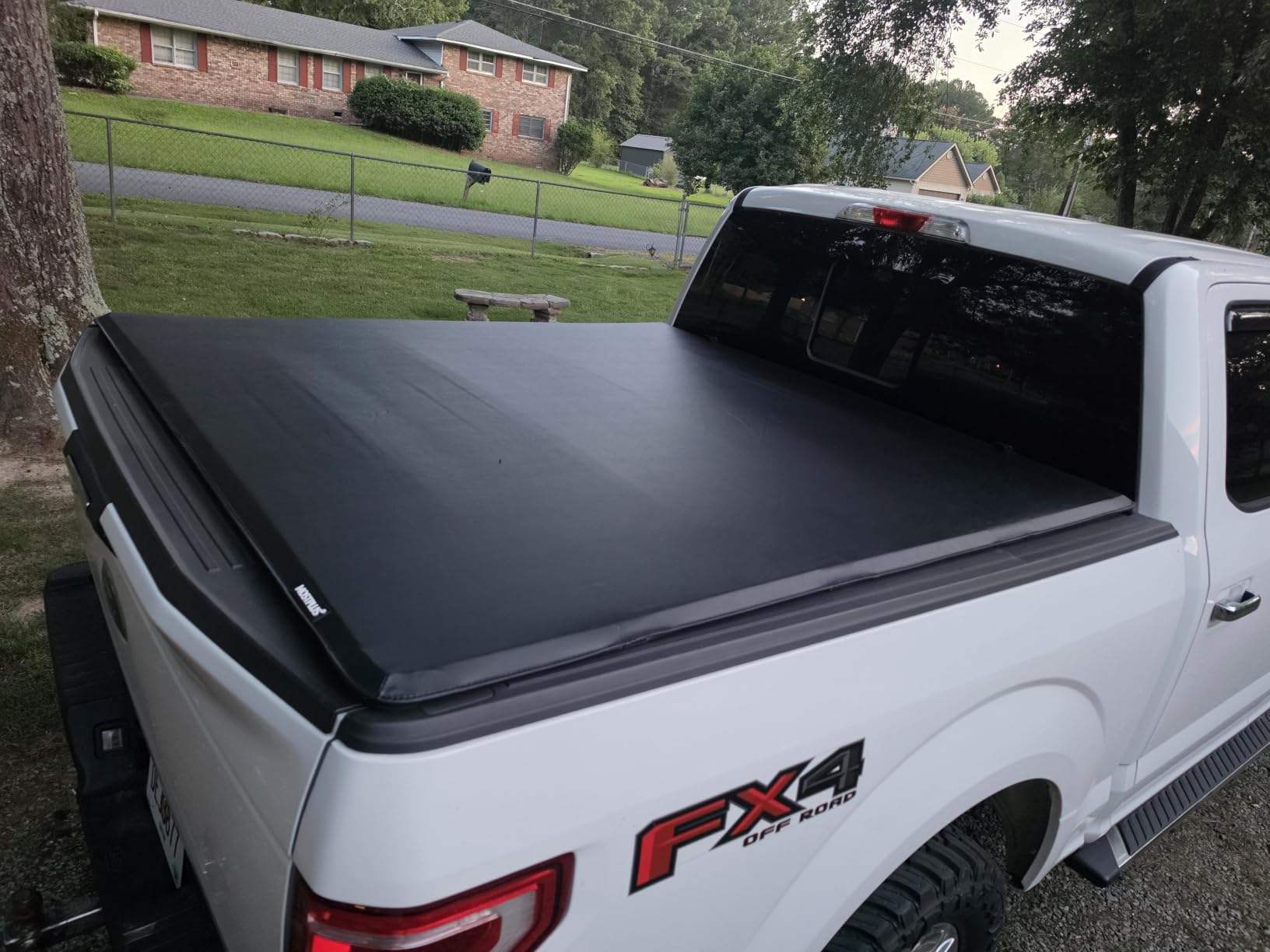 MOSTPLUS 5.5FT Quad Fold Soft Truck Bed Tonneau Cover On Top Compatible for Ford F150 2015-2025 2026 F-150 Bed Fourth Fold Styleside Bed Cover 67Inch customer photo 1