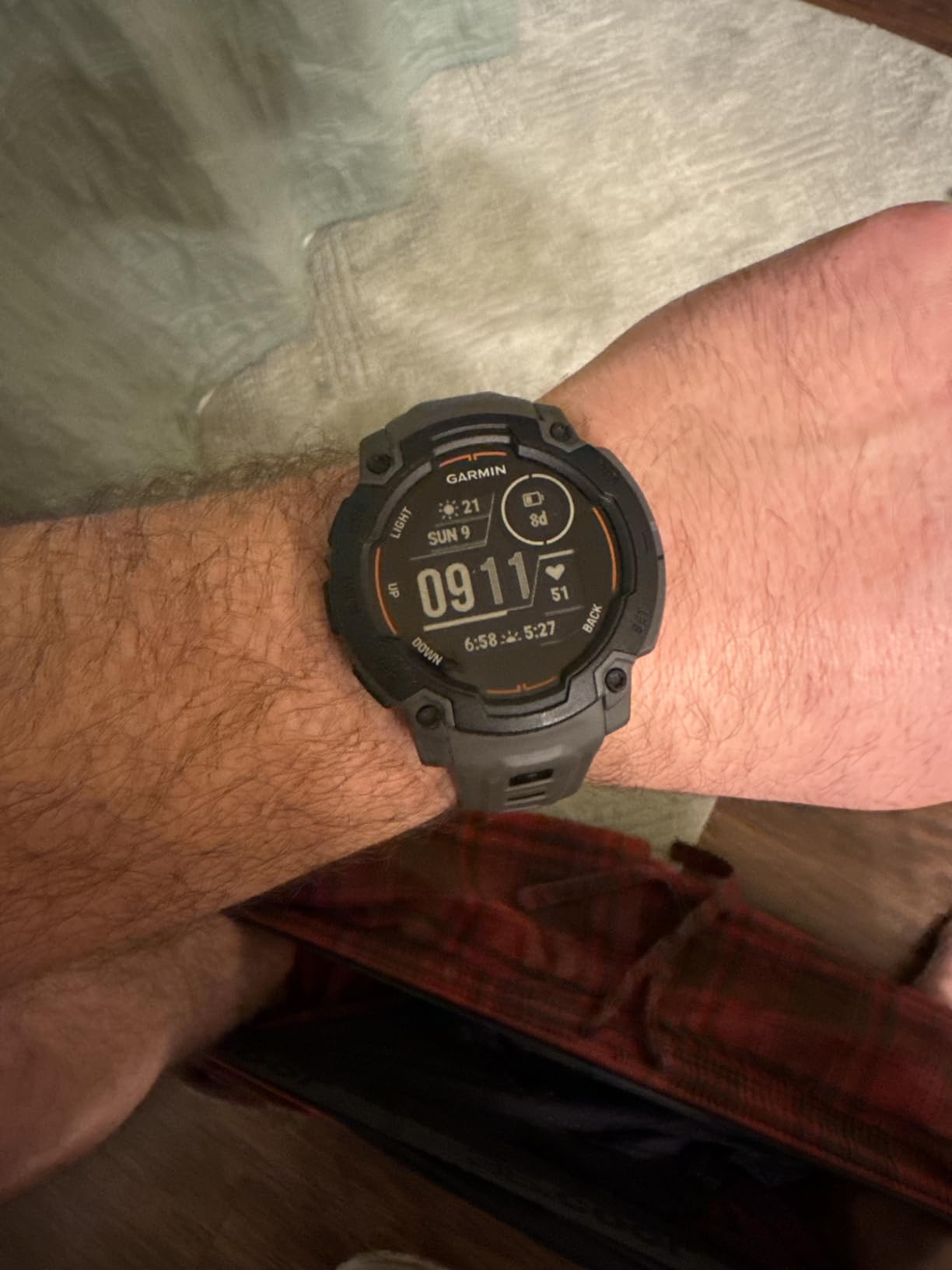 Garmin Instinct® E 45mm, Rugged Outdoor GPS Smartwatch, 24/7 Health Monitoring, Wrist-Based Heart Rate, Up to 16 Days of Battery Life, Charcoal customer photo 2