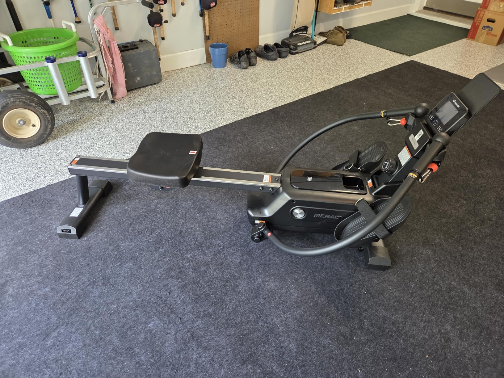 Merach RS3 Scull Rowing Machine for Home, Simulate Real Row, Ergonomic Seat | 16 Levels Quiet Magnetic Resistance, Multiple Rower Modes, Full-Body Workout, Multi-App Support, Max 350 lbs Capacity customer photo 1
