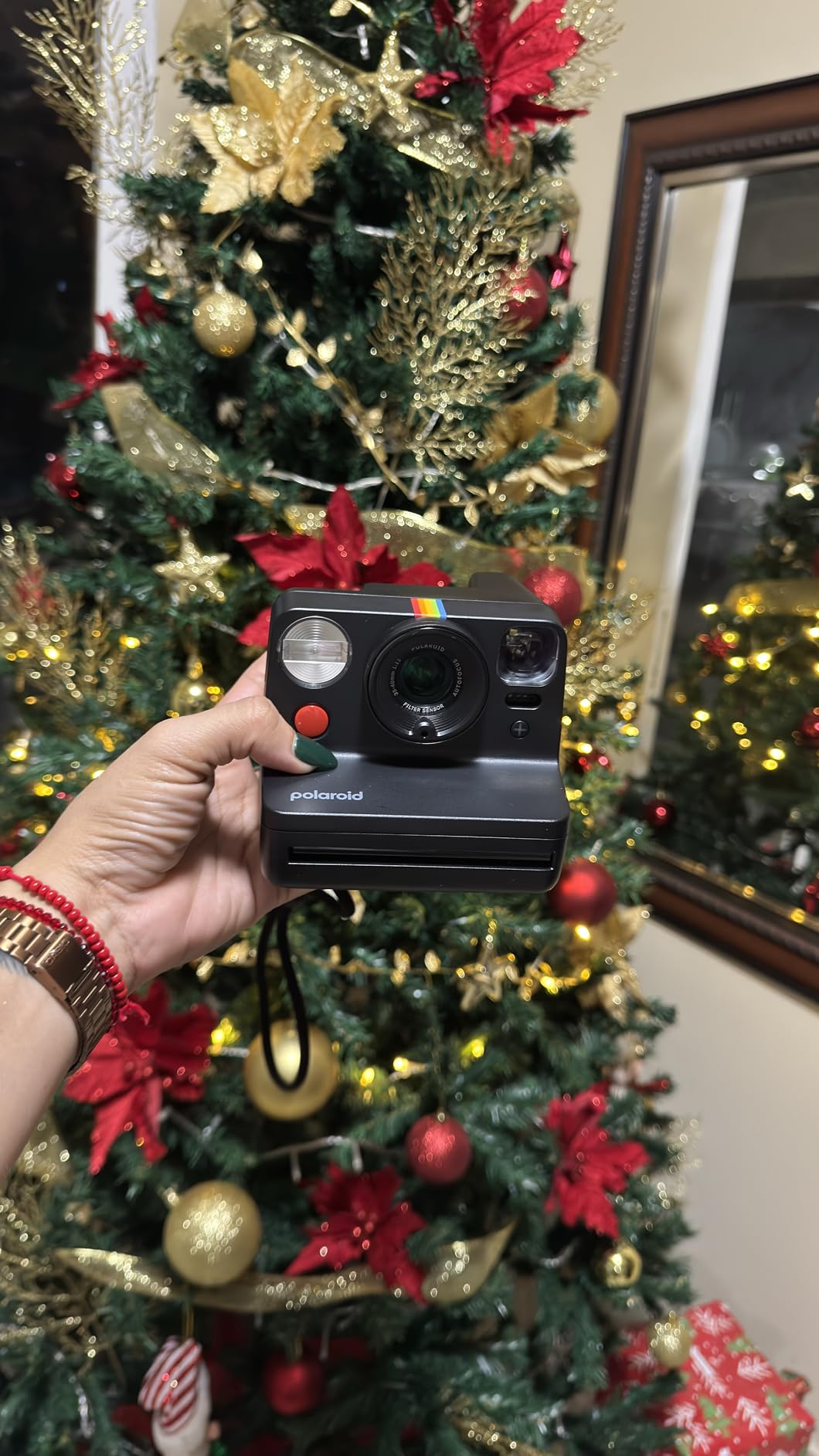 Polaroid Now+ 3rd Generation I-Type Instant Camera + Film Bundle - Bluetooth App Controlled - White customer photo 1