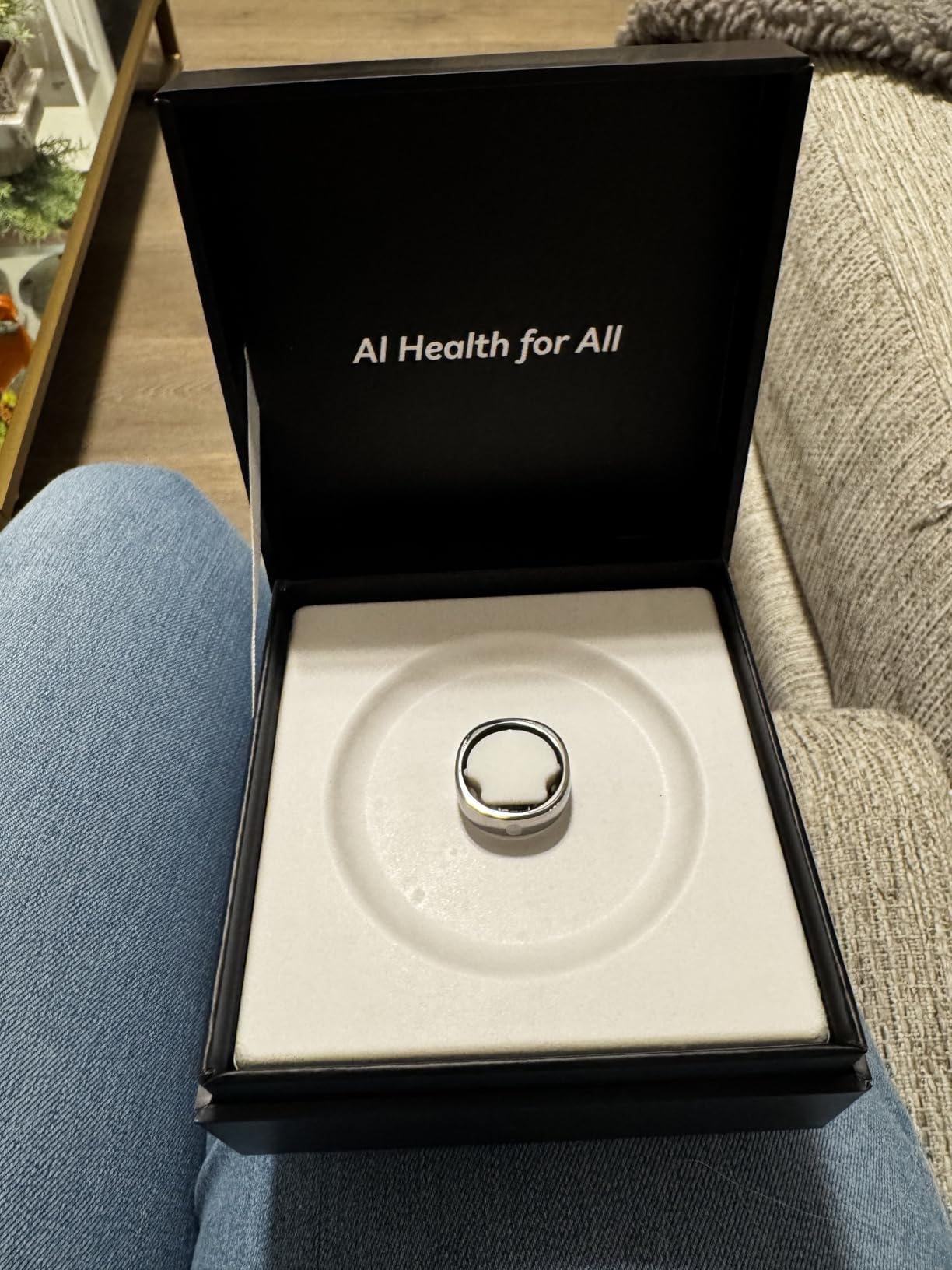 RingConn Gen 2 Air, Ultra-Thin AI Smart Ring, 10-Day Battery Life, Fitness/Sleep/Stress/HR Tracker for Women & Men, No App Fee for Standard Features, iOS & Android Compatible (Size 8, Dune Gold) customer photo 1