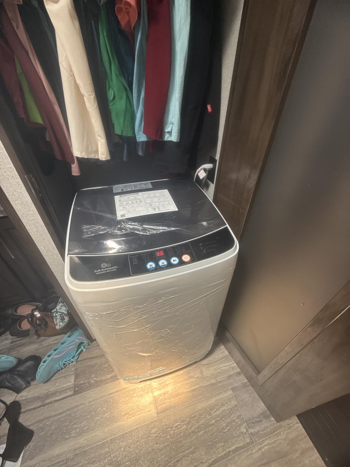 20Lbs Portable Washing Machine Nictemaw Portable Washer, 2.8 Cu.ft Washer and Dryer Combo with Drain Pump, 10 Programs 8 Water Level Compact Laundry Washer for Home, Apartment, RV, Dorms customer photo 1