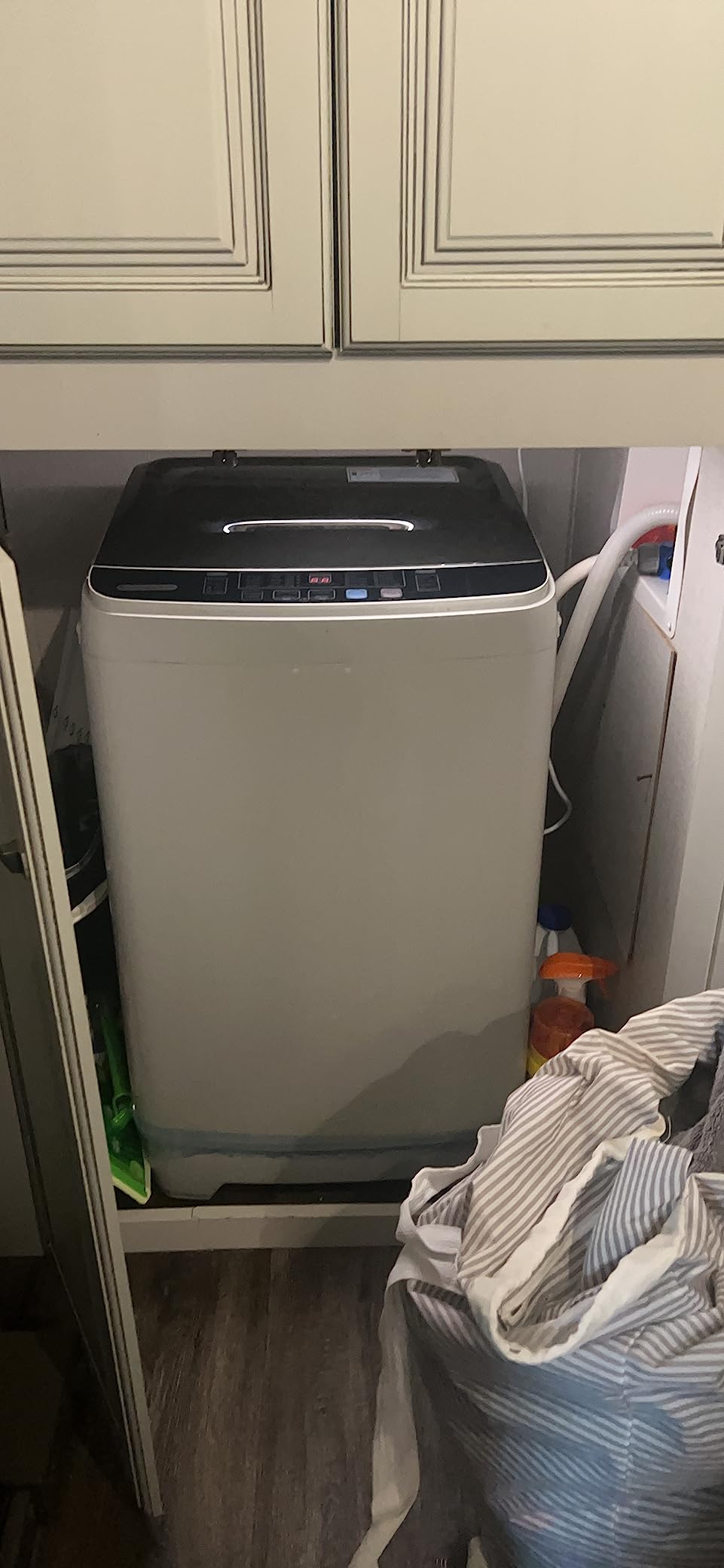 20Lbs Portable Washing Machine Nictemaw Portable Washer, 2.8 Cu.ft Washer and Dryer Combo with Drain Pump, 10 Programs 8 Water Level Compact Laundry Washer for Home, Apartment, RV, Dorms customer photo 2