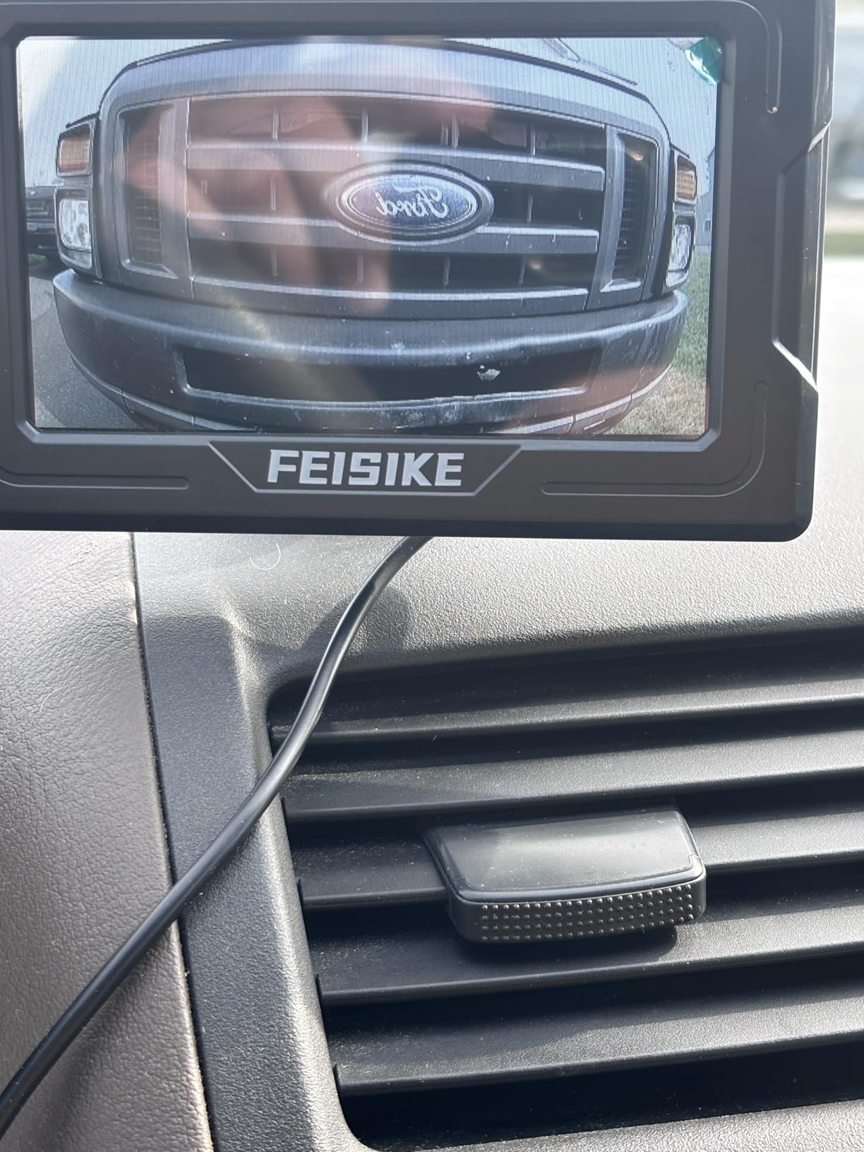 FEISIKE Backup Camera, 1080P IR Night Vision with Monitor, Easy Setup Plug-Play Rear View Camera, 150 Degrees Wide Angle, IP68 Waterproof, 4.3