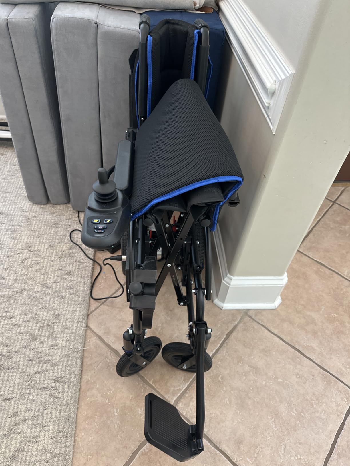 Vive Lightweight Electric Wheelchair for Adults - Foldable Power Wheel Chair - Collapsible, Folding, Ultralight, Motorized, Light Weight Travel Senior Carbon Fiber Mobility Aid - Weighs 39 lbs customer photo 1