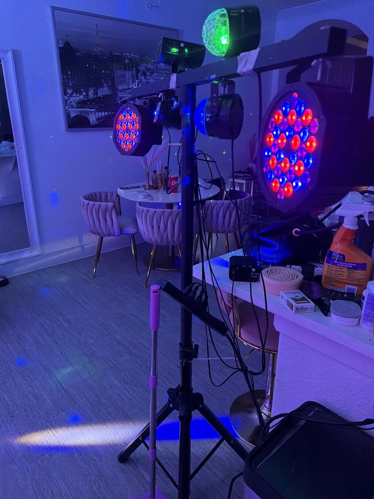 LED Stage Lights 4Pack - Czgor 36W RGB DJ Par Lights with Sound Activated Auto Play by Remote & DMX Control Uplights for Events Wedding Party Club Christmas Party Lighting customer photo 1
