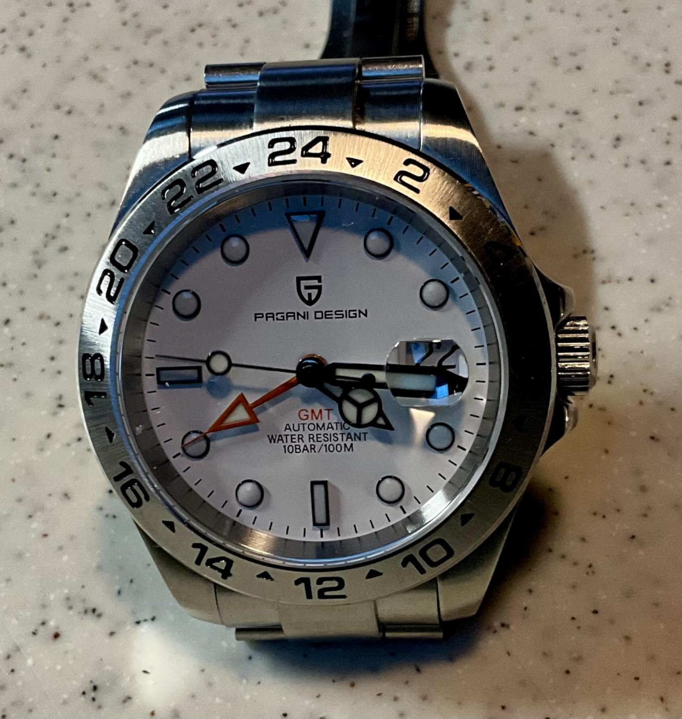 Pagani Design Watches for Men Automatic Mechanical GMT 42mm Sport Waterproof Stainless Steel Sapphire Glass Wrist Watch customer photo 2