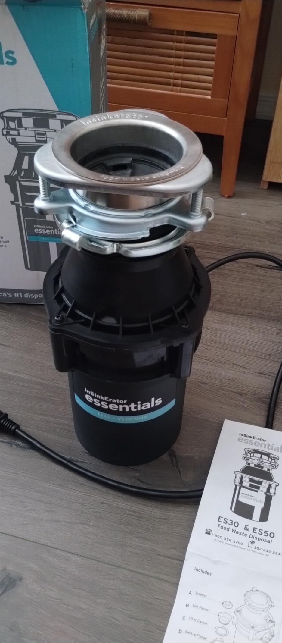 InSinkErator ES30 W/C 1/3 HP Motor Continuous Feed Kitchen Garbage Disposal with Power Cord customer photo 2