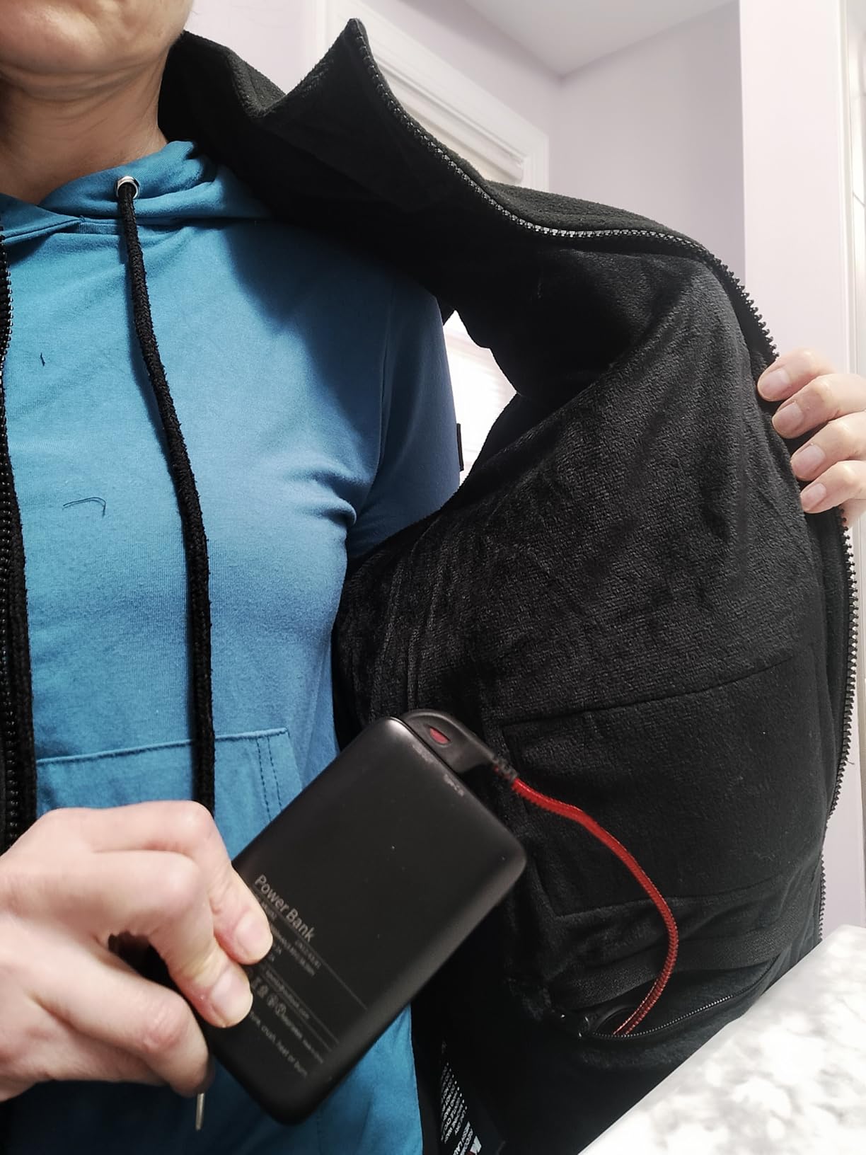 Heated Vest for Men with Battery Pack Included, Soft Fleece Smart Electric Lightweight Heated Jacket customer photo 2