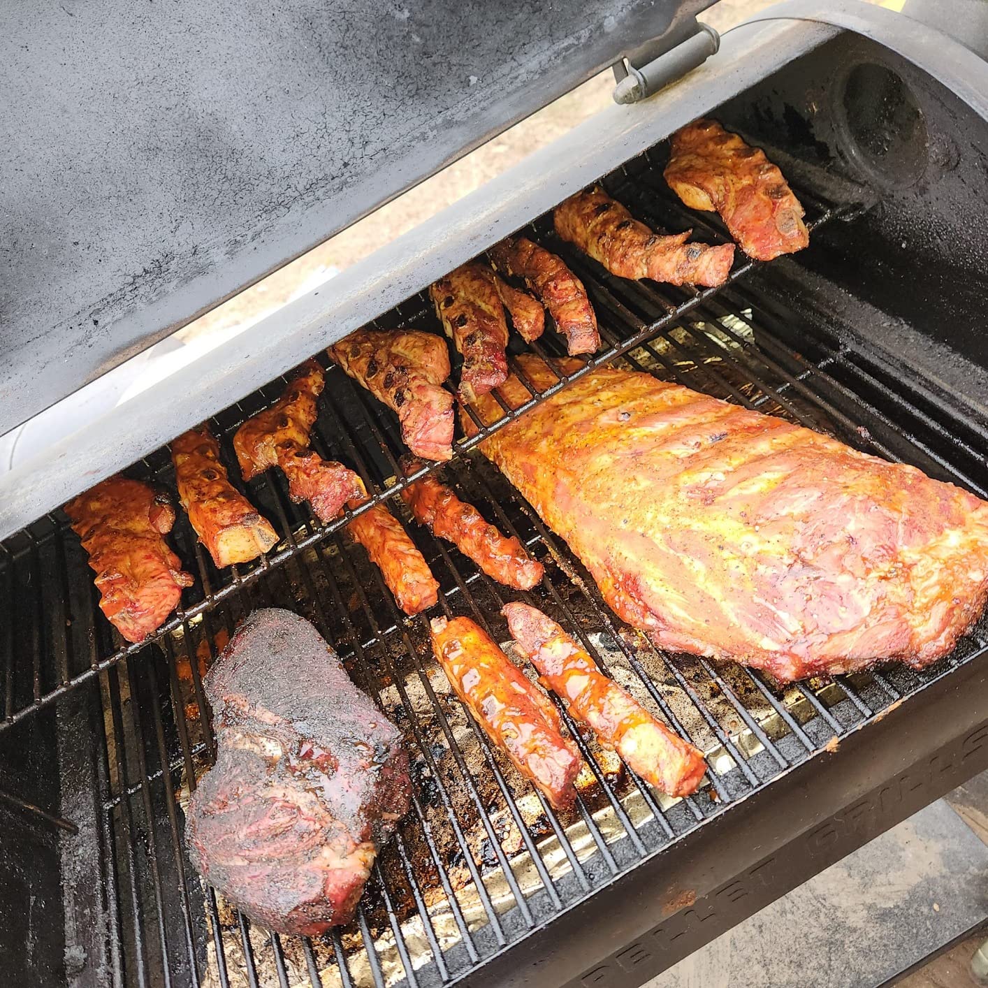 Z Grills ZPG-450A2 Wood Pellet Grill & Smoker, PID V3.0 Controller, 459 Sq in Cook Area, Foldable Shelf & Side Shelf, Meat Probe, Rain Cover, 8 in 1 BBQ Grill Outdoor Auto Temperature Control, Bronze customer photo 2