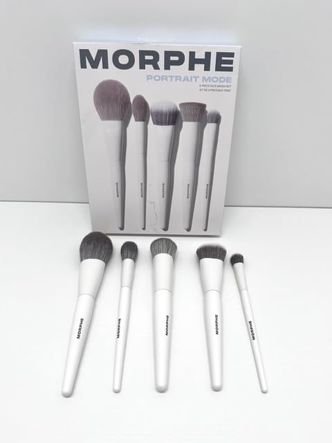 Morphe Portrait Mode 5 Piece Makeup Brush Set - Professional Makeup Brushes for Foundation, Concealer, Powder, Bronzer customer photo 1