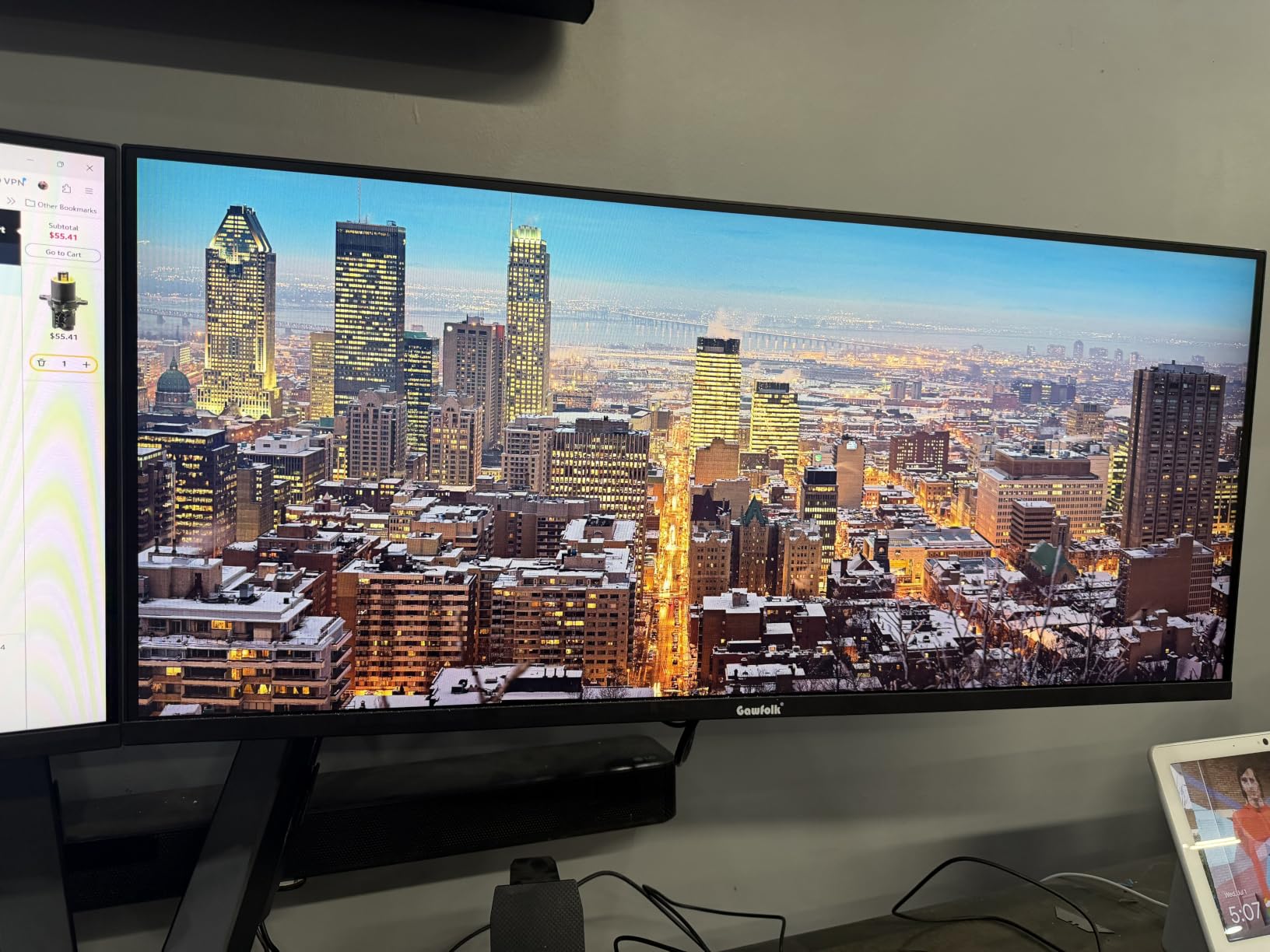 Gawfolk 27 Inch 4K Monitor IPS 60Hz, UHD 3840 x 2160p PC Monitors, Computer Dispaly for Home & Office, Support HDMI & DP, Wall Mount Compatible customer photo 2