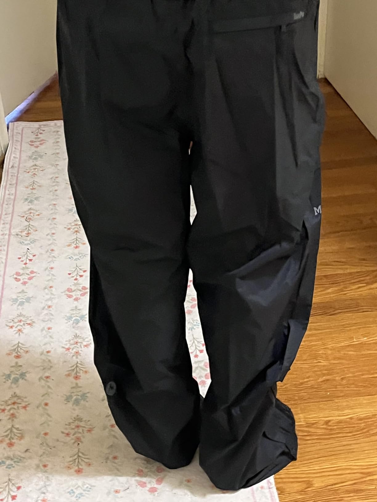 MARMOT Men's PreCip Evo Rain Pant, Black, Medium customer photo 1