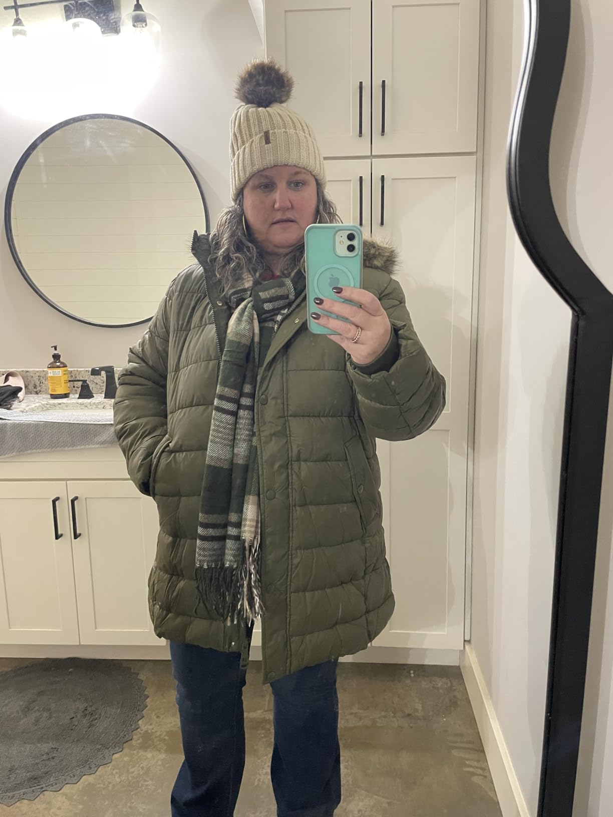 Women's Winter Thickened Down Jacket Warm Long Puffer Coat customer photo 1